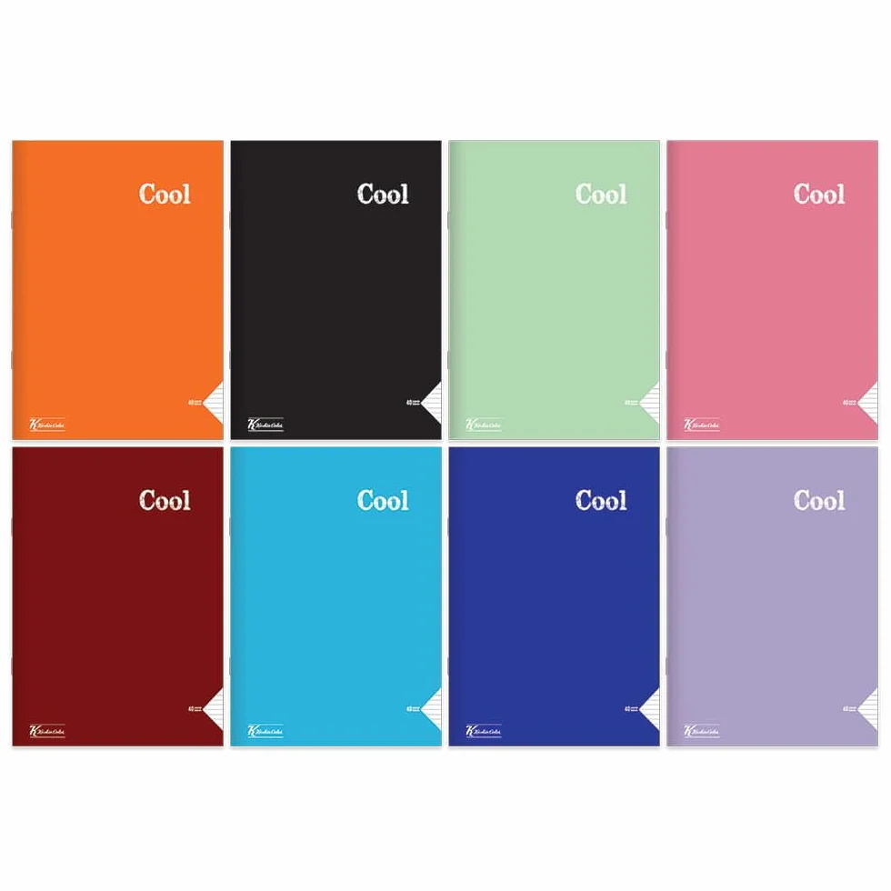 Sharp Color A5 40 Yp. a righe PP copertura filo cucito Cool quaderno