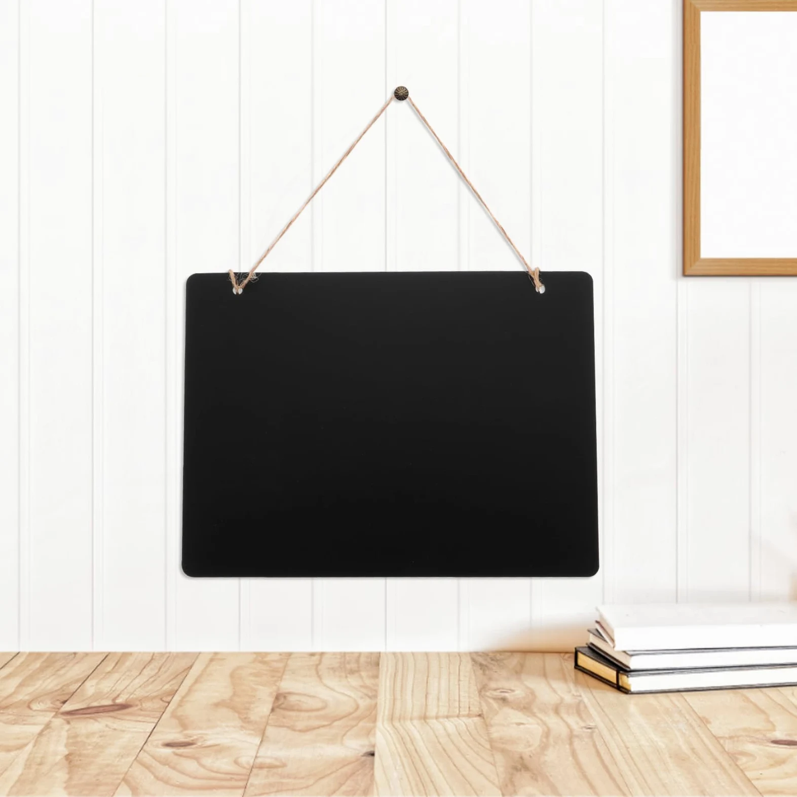 DOITOOL Cartelli Da Appendere Alla Lavagna 10 Lavagne Rettangolari In Legno Con Corda Lavagna Reversibile Bifacciale Per Ristoranti Bar Matrimoni E Decorazioni Per La Casa Bacheca