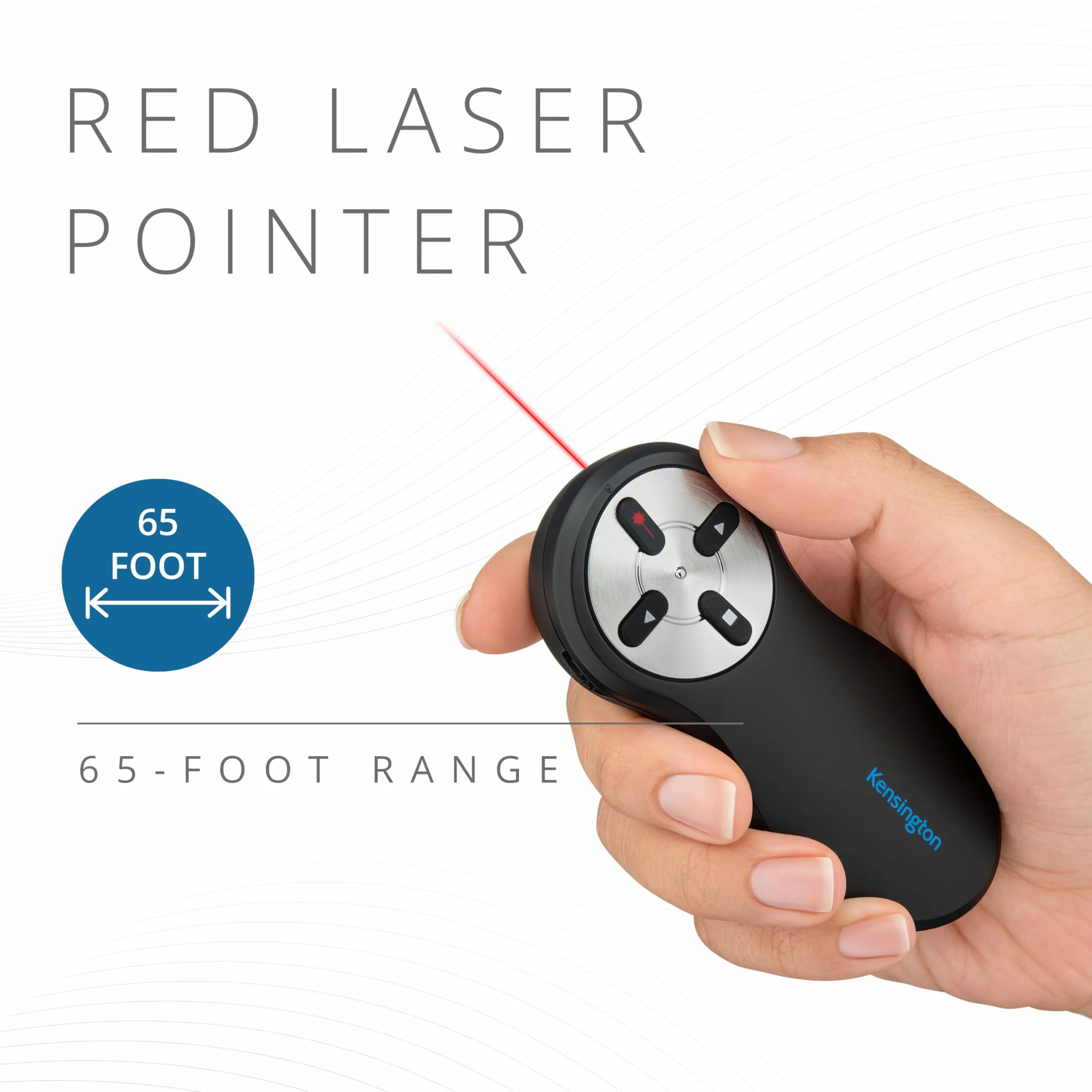 Kensington Wireless Presenter with Red Laser Pointer - Nano Receiver (K33272WW)