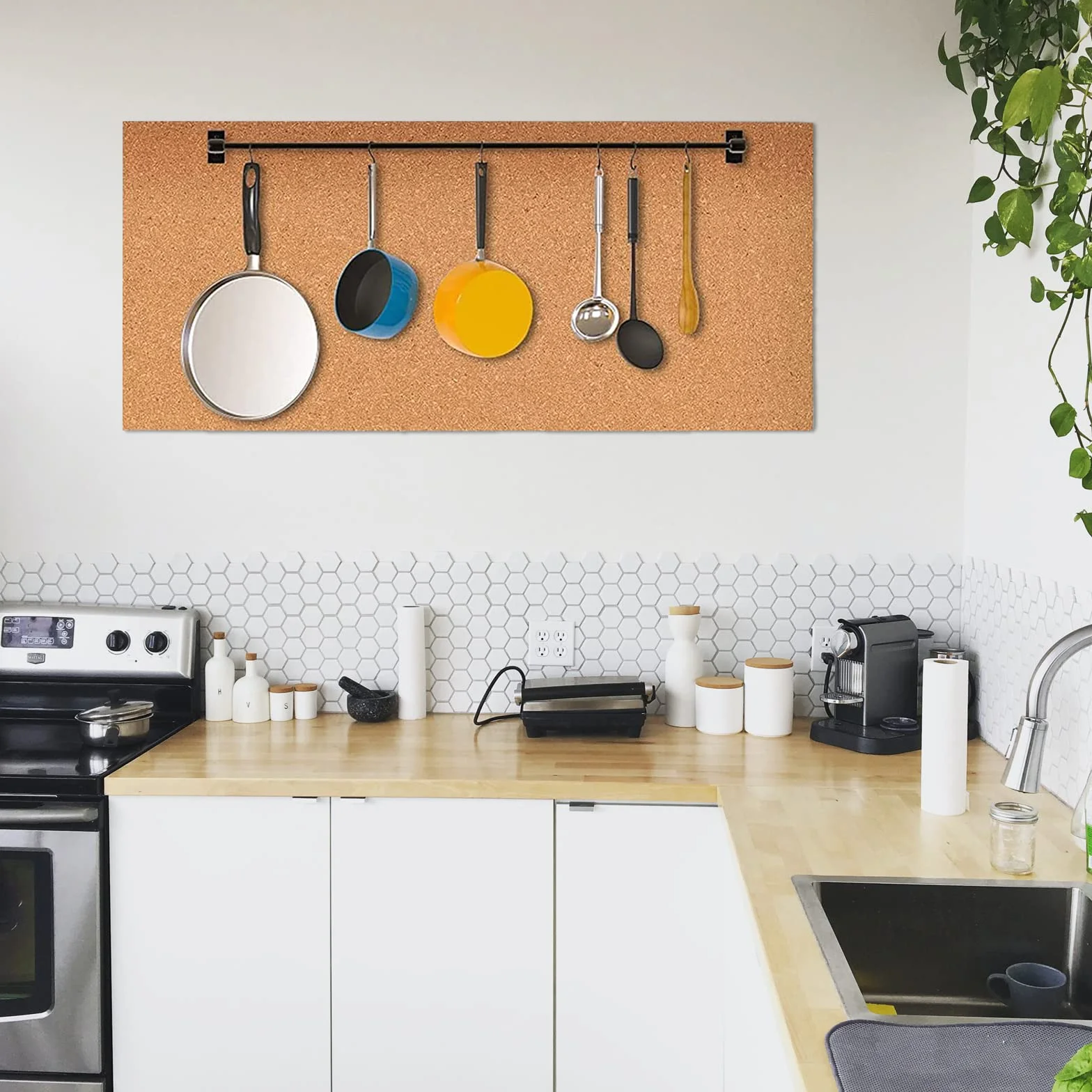 Rotolo di bacheca in sughero, rotoli di sughero autoadesivo spesso 3 mm, 40 x 246 cm, per parete, ufficio, casa, cucina, bacheca per poster, ideale per fai da te (0,3 cm di spessore, 240 x 40