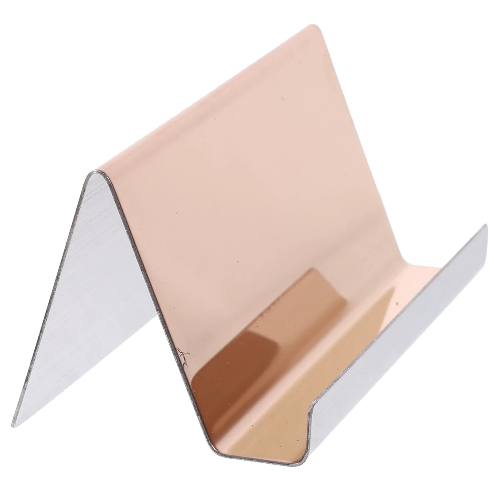 HOMSFOU 4 Pezzi Biglietti Visita Inossidabile Elegantper Scrivania Espositorper Carte Visita Resistente per Ufficio e Ricezione