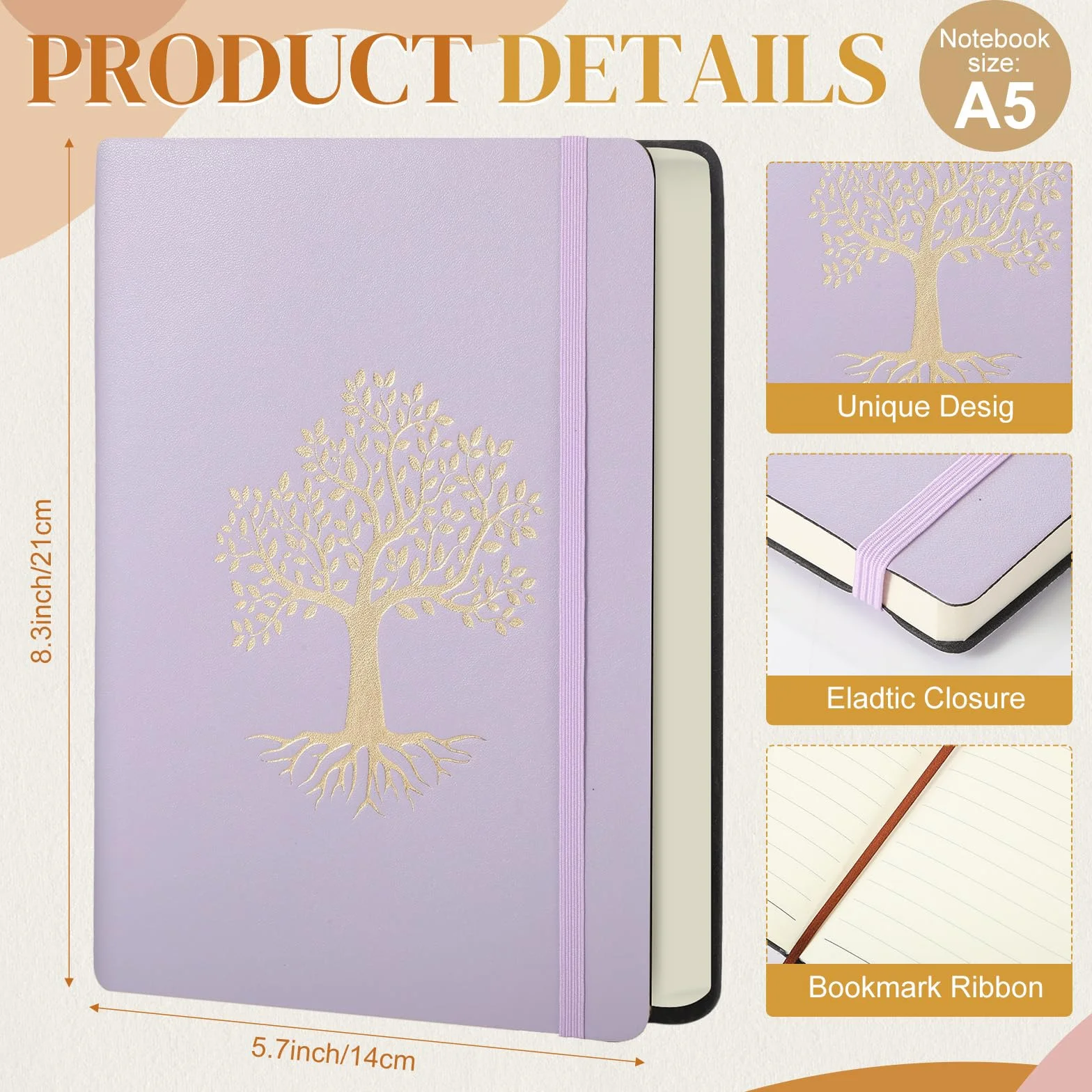 Dispowreath Confezione da 10 quaderni a righe, formato A5, con copertina rigida in pelle, per scrivere, 200 pagine, 10 colori, per viaggi, lavoro, scuola, ufficio, affari, diario per prendere appunti,