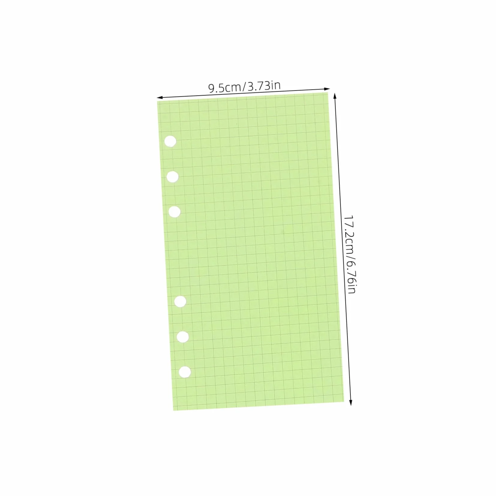 Homoyoyo Set da 2 Confezioni Carta per Planner a 6 Anelli Pagine Staccabili per Scuola e Casa