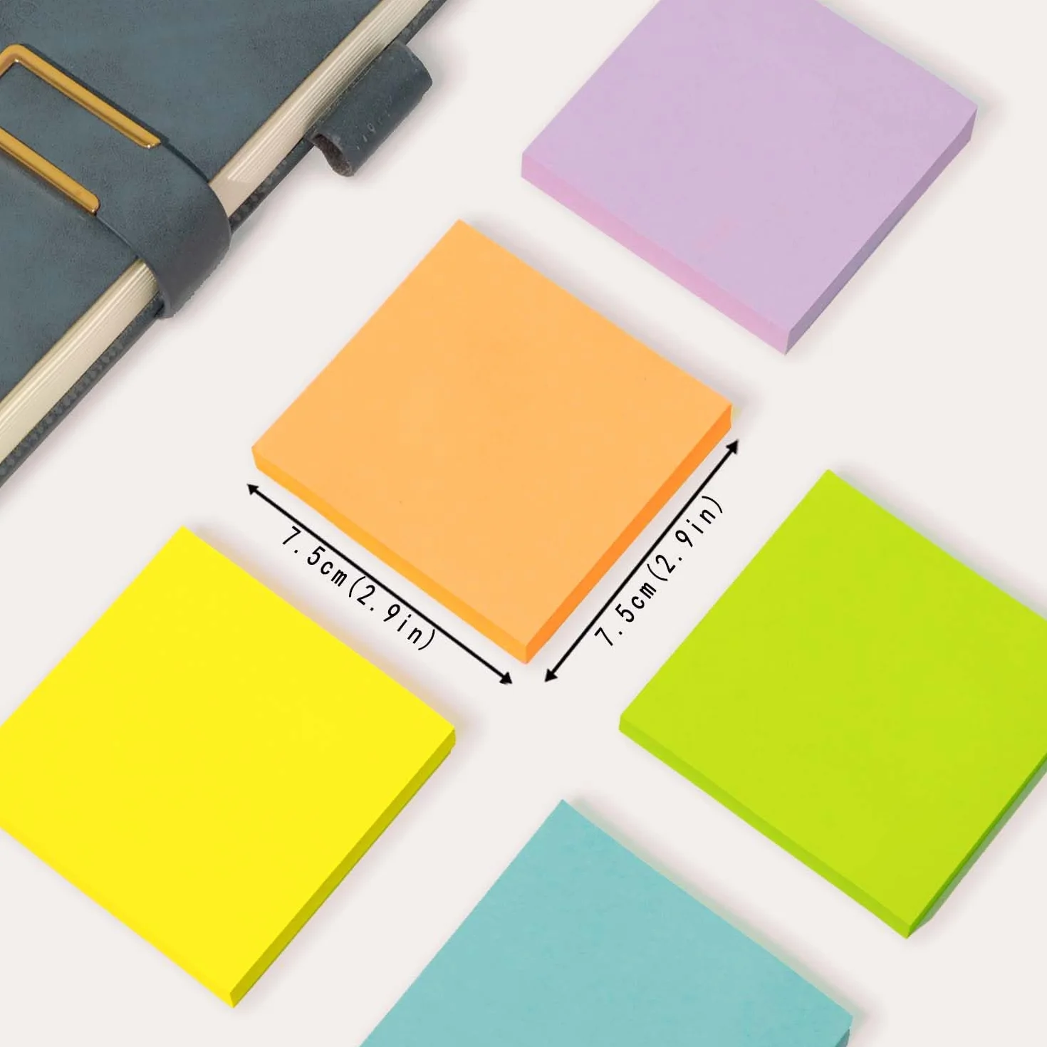 AiTodos® 800 Foglietti Adesivi, 8 Libri 100 Fogli, 8 Colori per Scuola Casa Ufficio