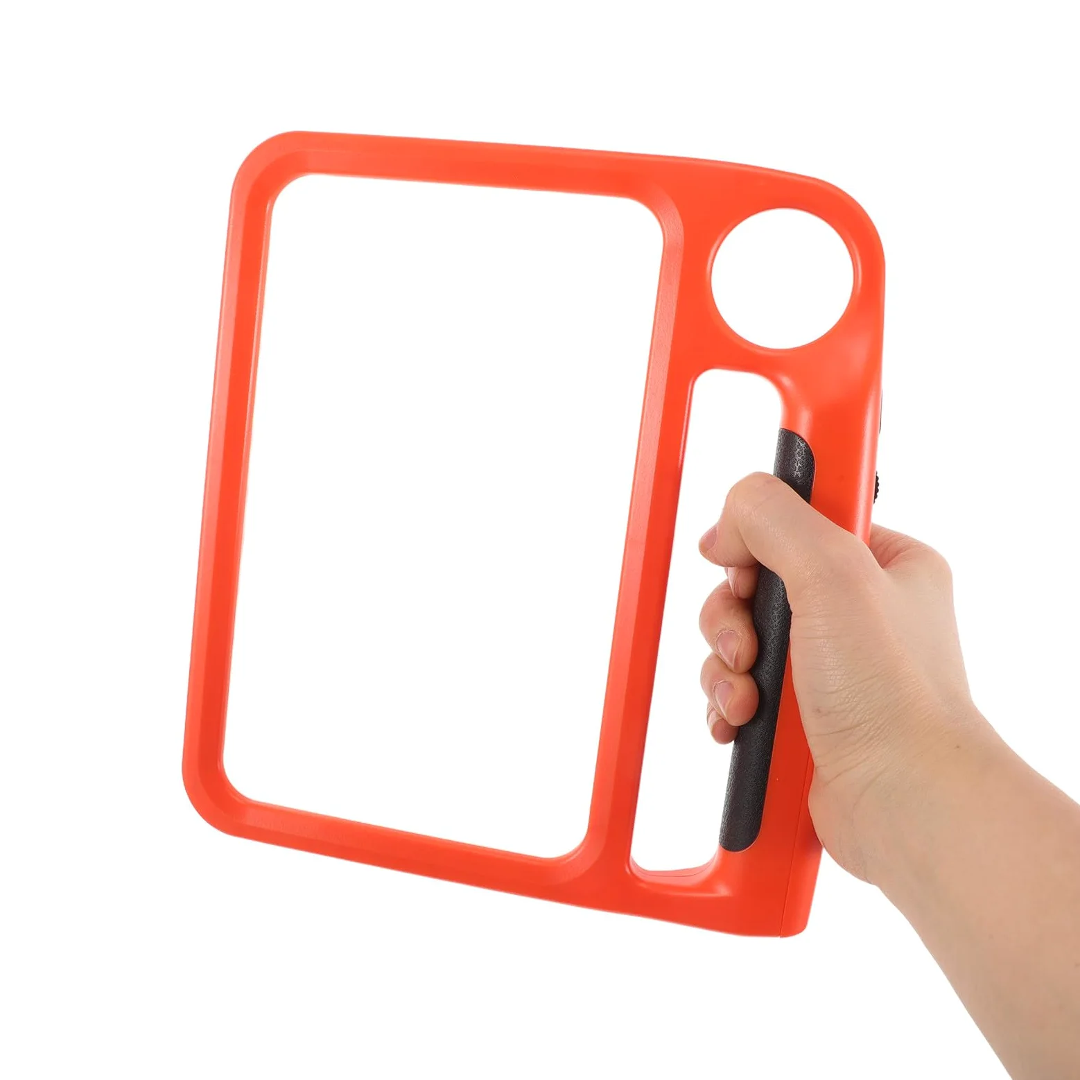 Lente d Ingrandimento Portatile Ingrandimento in Plastica Luce LED Arancione Regolabile 5x10x per Lettura a Casa in Movimento