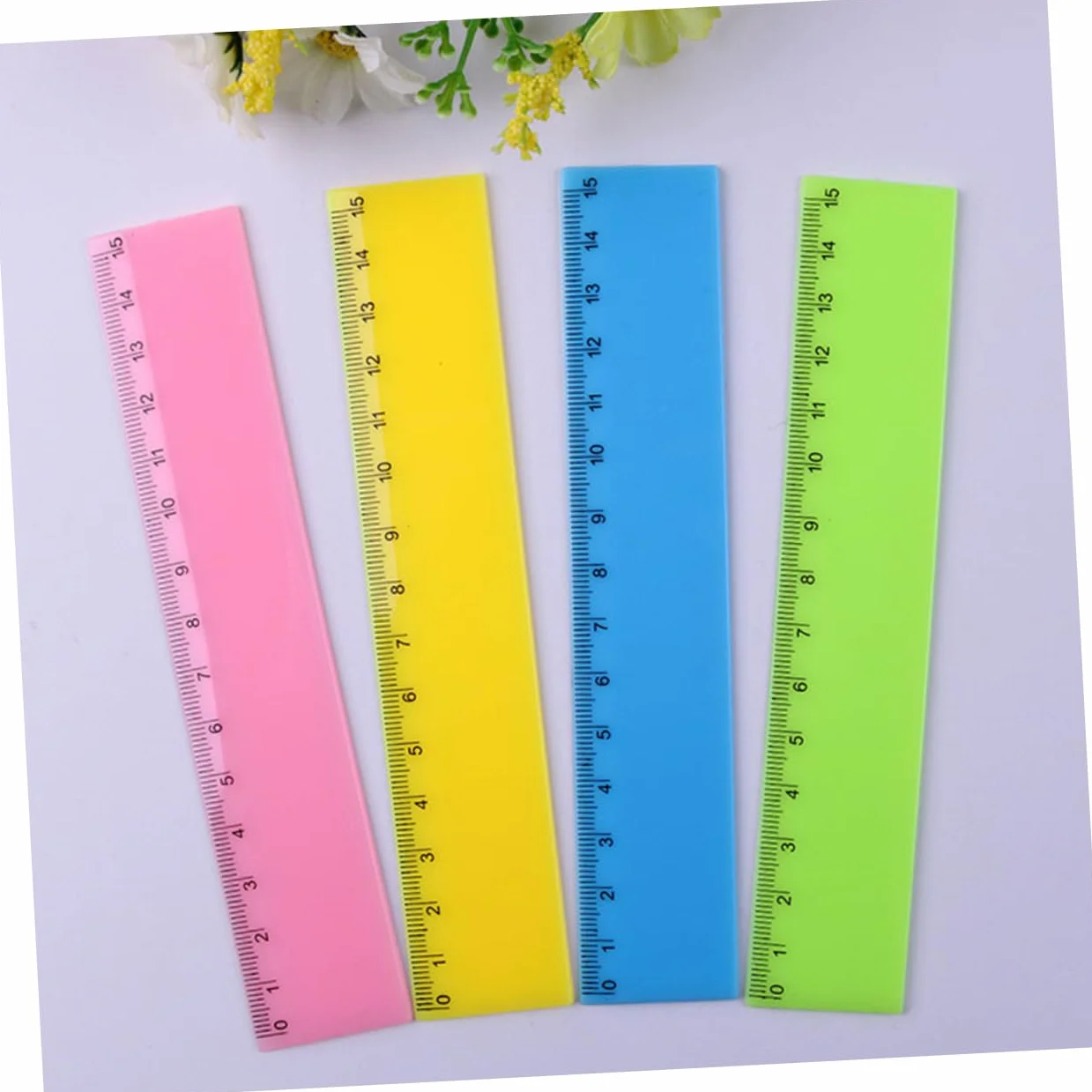OSALADI 5 Set Righello Colorato Governate Studenti Che Misurano Righelli Righello Chiaro Misurazione Del Righello Governanti Per Gli Studenti Sovrano Trasparente Plastica 25 Pezzi * 5