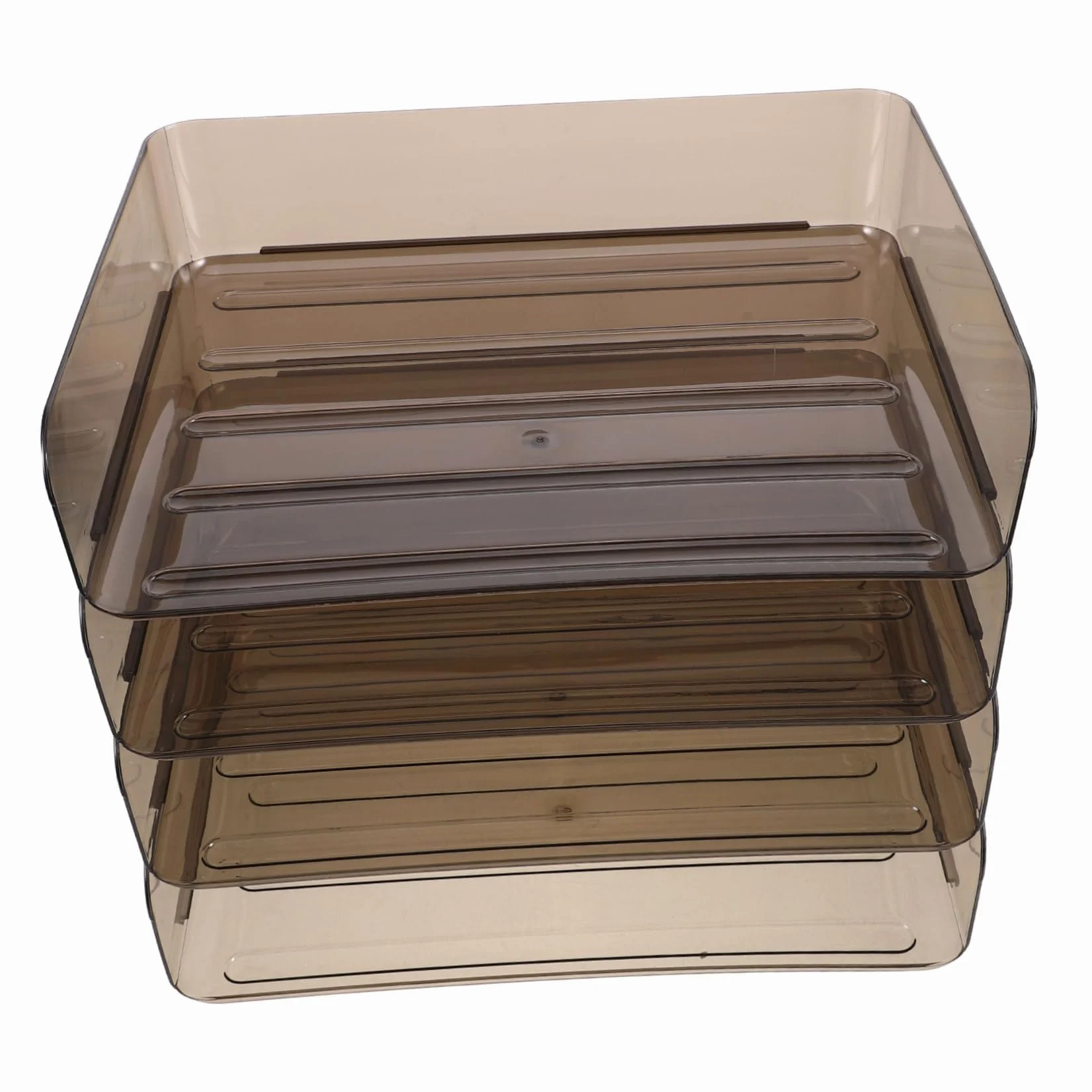 Document Holder in Acrilico Coffee, Desk File Organizer Multilayer | Back To School Party, Organizer per Libri per Scrivania, Organizzatore di File Chiaro