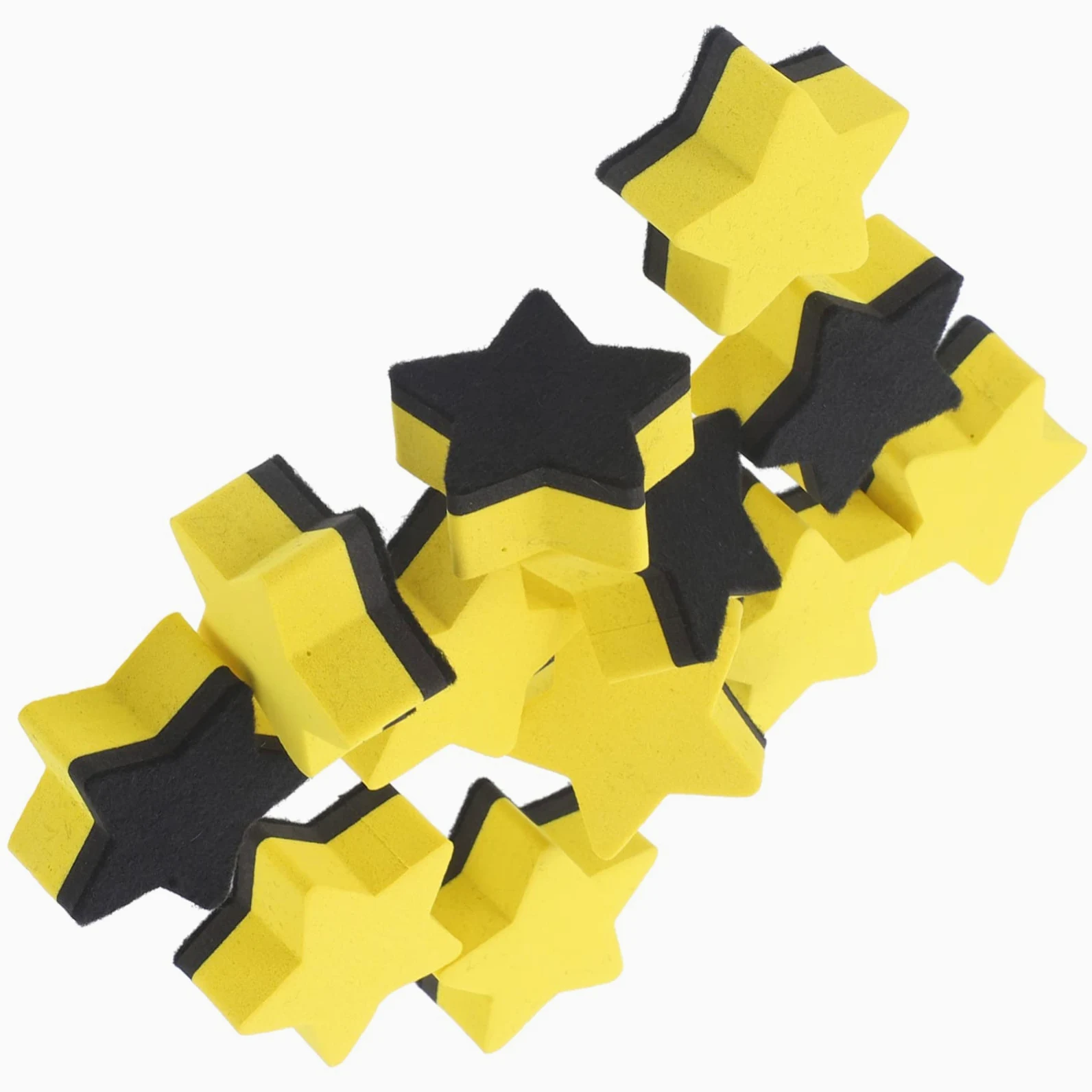 Ciieeo 48pezzi Erasers Magnetici Forma Di Stella Per Lavagne Per Scuole e Uffici Design e Leggero Strumenti Di Pulizia Pratici Per Ufficio