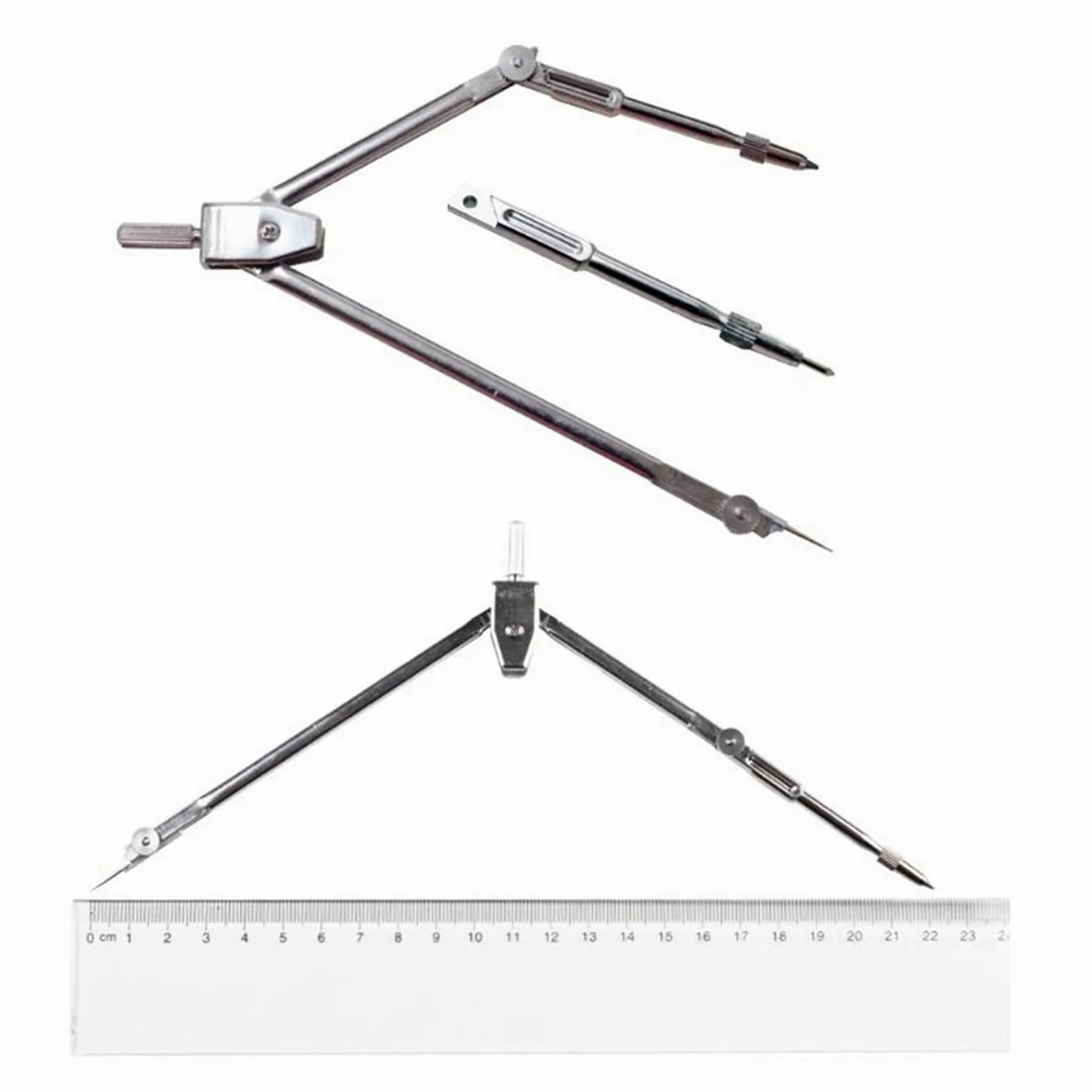 Compassi per tracciare 16pcs / set accessori for la redazione bussola Set metallo Bussola geometria degli utensili di precisione Set maschere di disegno a matita studente di scuola (10.63x6.30in) Stru
