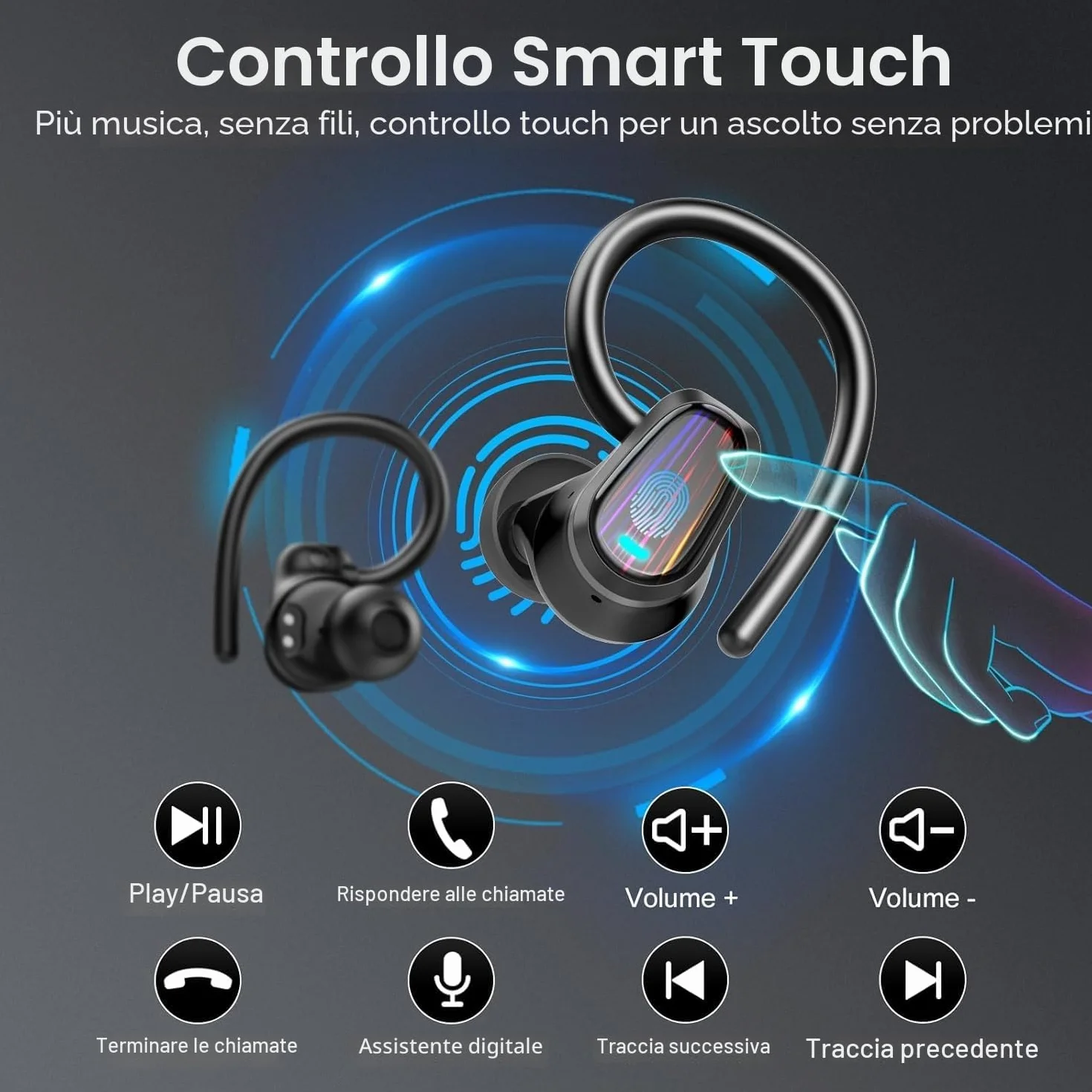 AI Cuffie Traduzione Simultanea, 50Ore Bluetooth 5.4 Auricolari con 164 Lingue/6 Modalità di Traduzione, 3 in 1 Auricolari Traduttori Istantanei con ENC Mic, Cuffie Bluetooth con APP per Viaggi/Affari