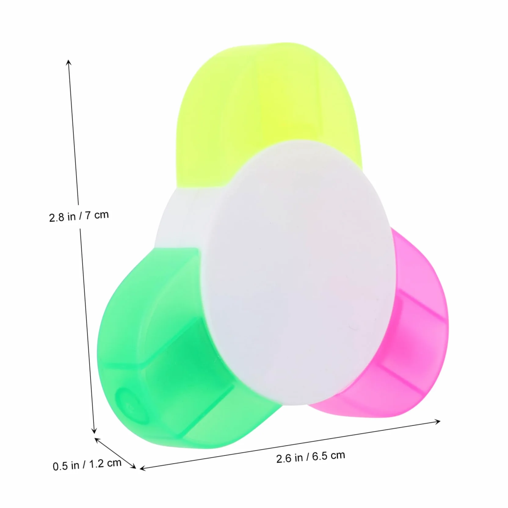 3 Set Di Evidenziatori A Forma Di Petalo 3 Penne Fluorescenti Leggere E Compatte Per Ragazzi E Ragazze Della Scuola Adulti A Forma Di Petalo 5 Pezzi*3