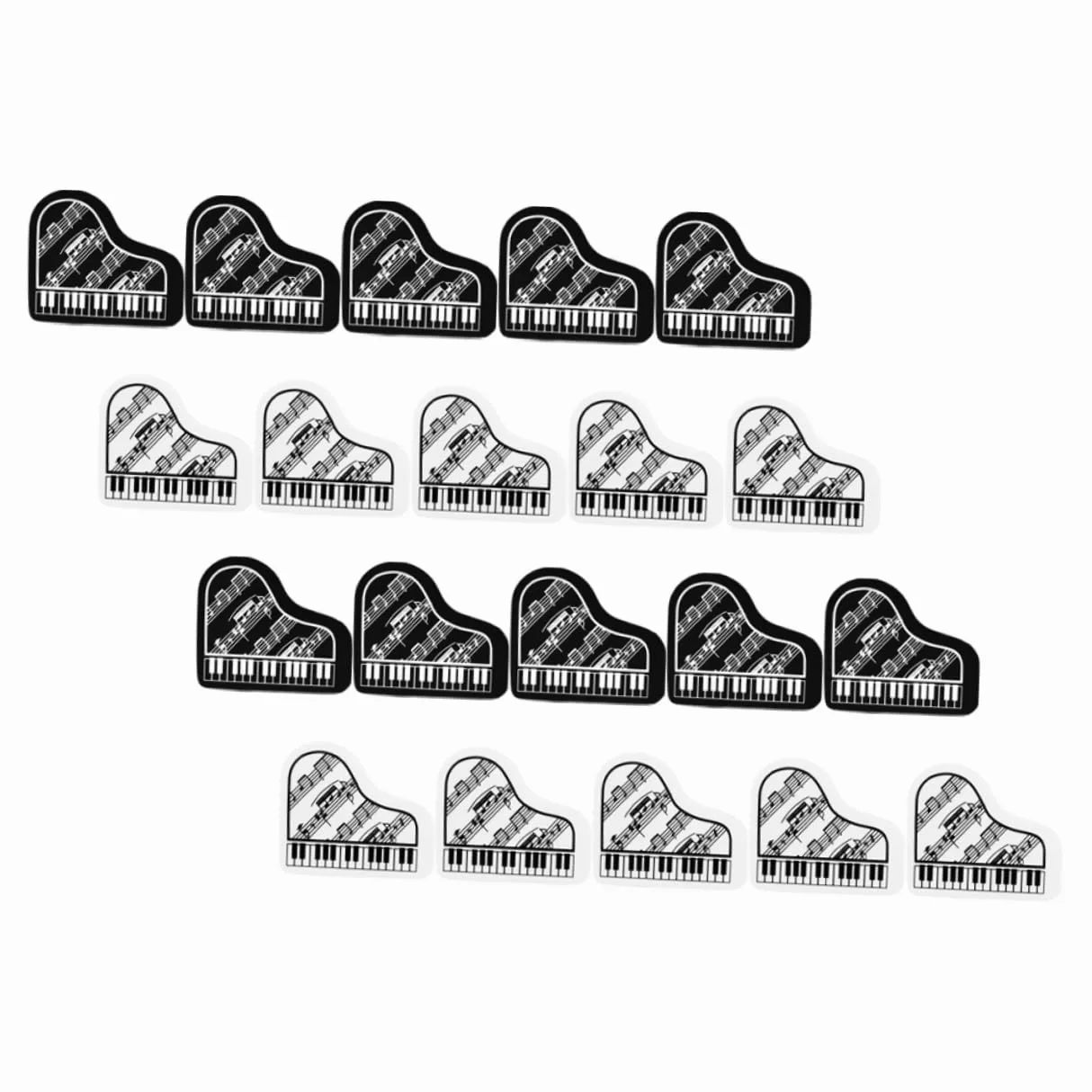 VILLCASE 5 Set Gomma Cartoleria Gomme Per Pianoforte Pennarelli Per Lavagna Bianca Piccole Gomme Alla Rinfusa Piccole Da Matita Pennarelli Cancellabili A Secco 20 Pezzi * 5