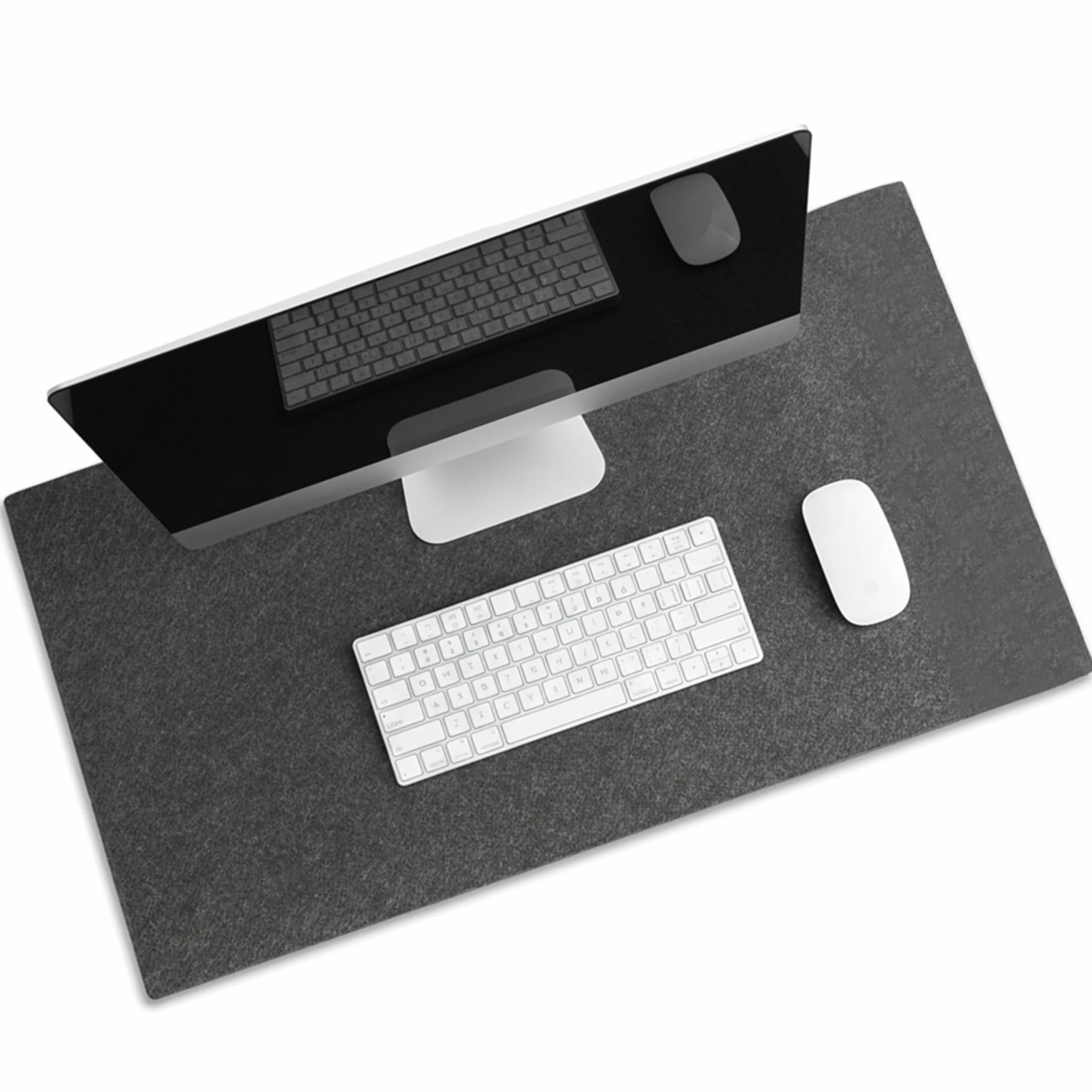 Tappetino Scrivania Extra Large in Feltro 90x40, Mouse Pad Gaming Antiscivolo per Tastiera e Mouse