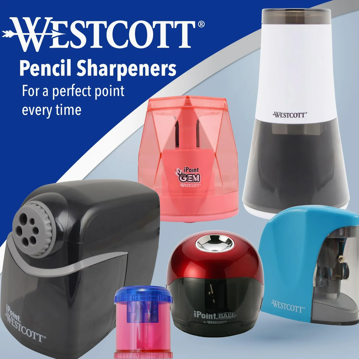 Westcott Electric iPoint Evolution Axis - Temperamatite resistente, colore: Nero e Argento