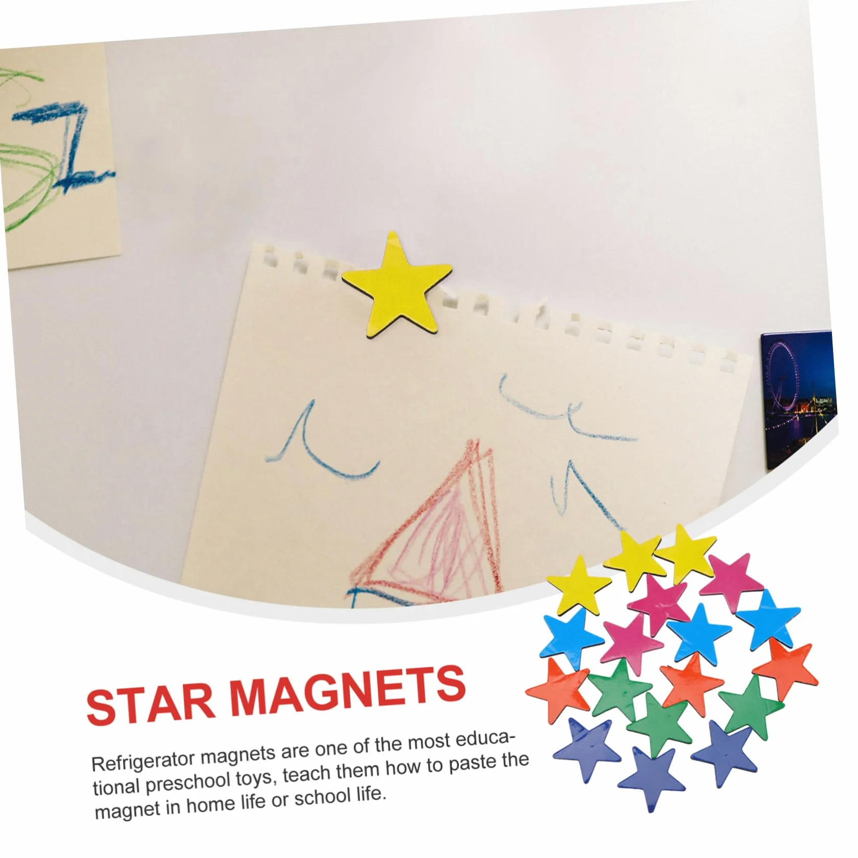 Alipis 160 Pz Magnete da pentagramma calamite adesivi magneti per lavagne cancellabili a secco magneti da a forma di stella forma a stella
