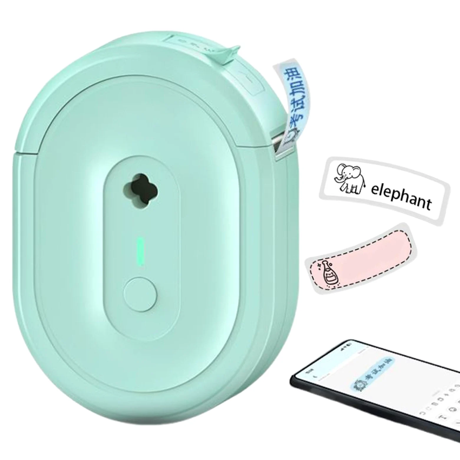 Stampante Per Etichette Stampa termica portatile wireless senza inchiostro | Mini etichettatrice adesiva termica wireless per casa ufficio scuola affari insegnanti studenti artigianato appassionat