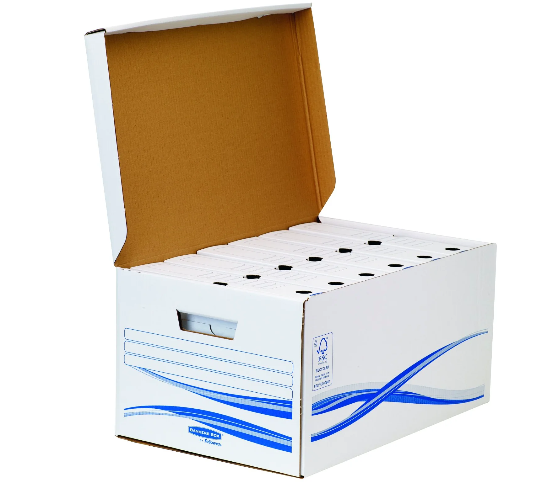 Bankers Box 4460503 Basic Flip Top Box Maxi Scatola Archivio, Confezione da 5