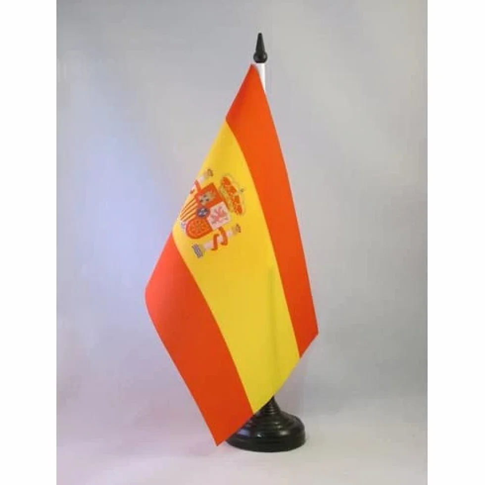 AZ FLAG Bandiera Da Tavolo Spagna 21x14 cm Piccola Bandierina Spagnola