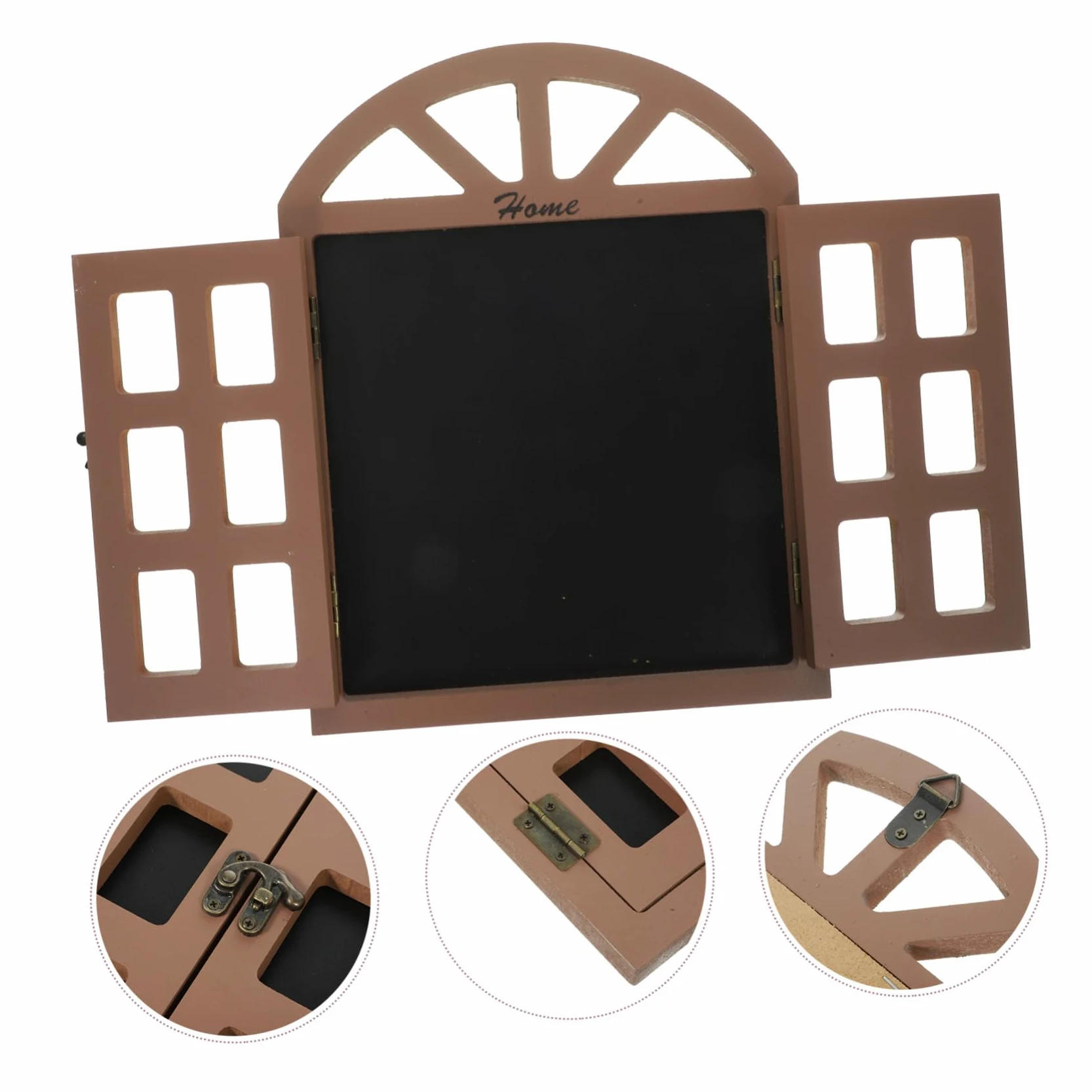Lavagna in Legno Retrò da Appendere alla Finestra, Bacheca Decorativa Superficie Cancellabile, Ornamento per Cucina, Feste e Matrimoni, Lavagna per Messaggi e Menu, Formato
