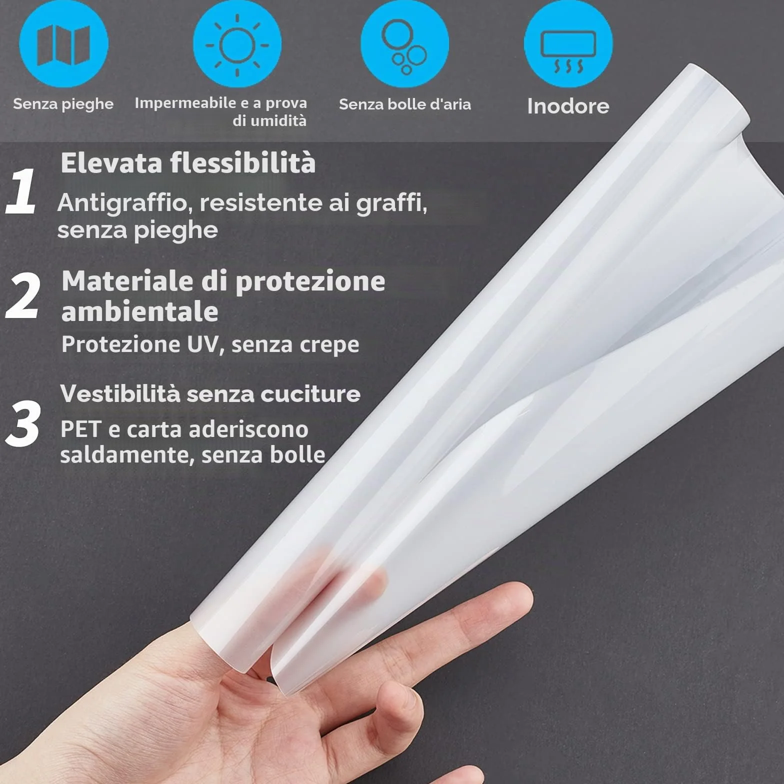 NBEADS Buste per Plastificazione Termica 150pz 5 stili Pellicola Trasparente Protettiva 0.07-0.12mm
