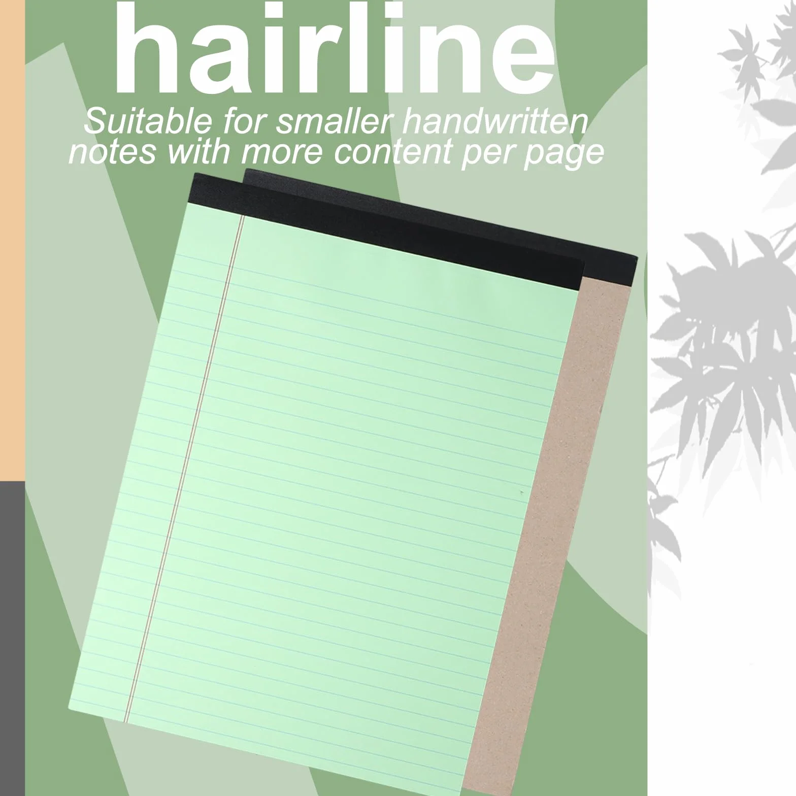 Legal Pad A4 Blocco Note 8.5" x 11.65" Carta a Righe Colorata 50 Fogli per Ufficio Scuola Casa