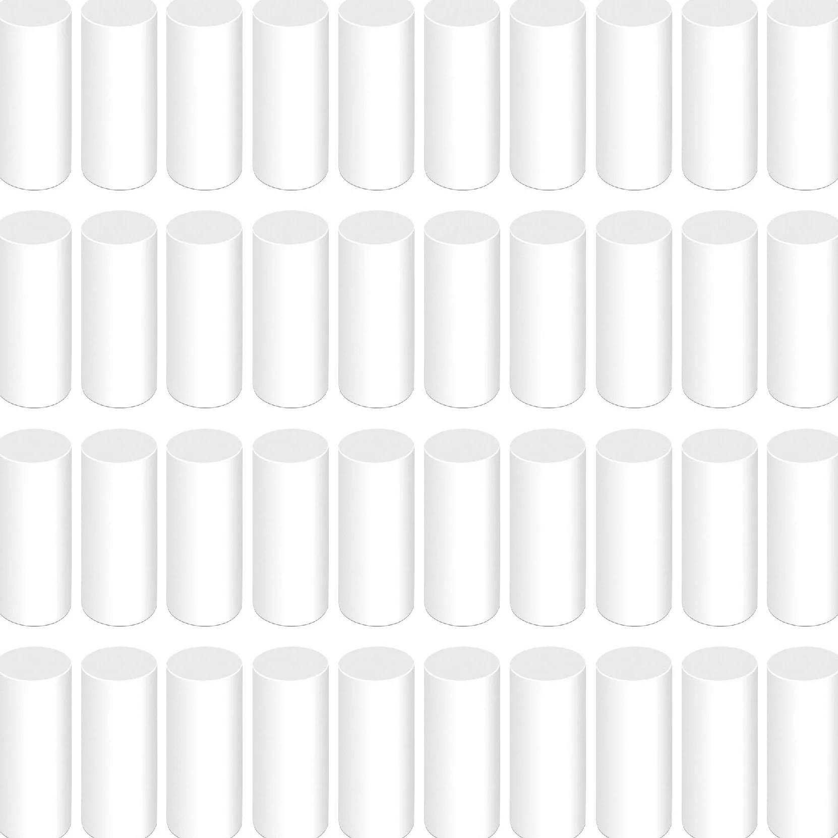 40 gomme di ricambio bianche per matite a spinta, universali senza traccia, ricariche per matite meccaniche per ufficio, notebook