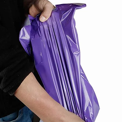 Buste Per Spedizioni,Buste Per Spedizione 100 buste di posta in materiale PE impermeabili viola nuove buste di imballaggio stampate con sacchetti di immagazzinaggio di corriere autosigillanti (Color