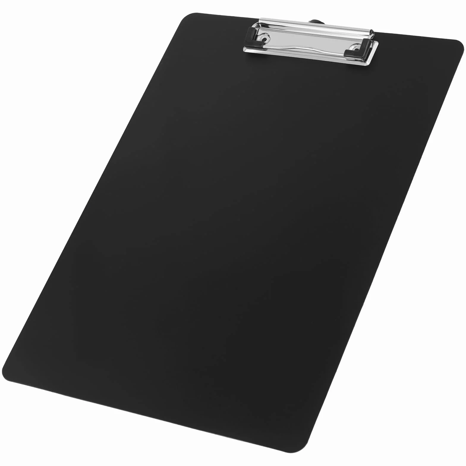 FUNSUEI 15 Portablocco A4 in Plastica con Pinza, Cartellina Rigida Portadocumenti, 31,5 x 22,5 cm, Nero, per Ufficio e Magazzino