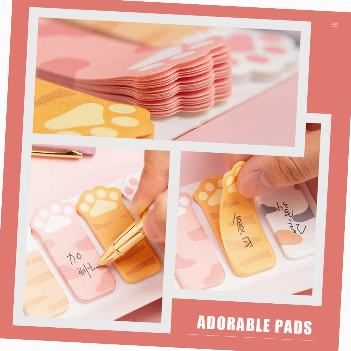 ARTIBETTER 5 Set Blocchetti Adesivi Segnalibri Colorati E Creativi Per Adesivi Per Ufficio E Scuola Facili Rimuovere E Riutilizzabili 2 Pezzi * 5