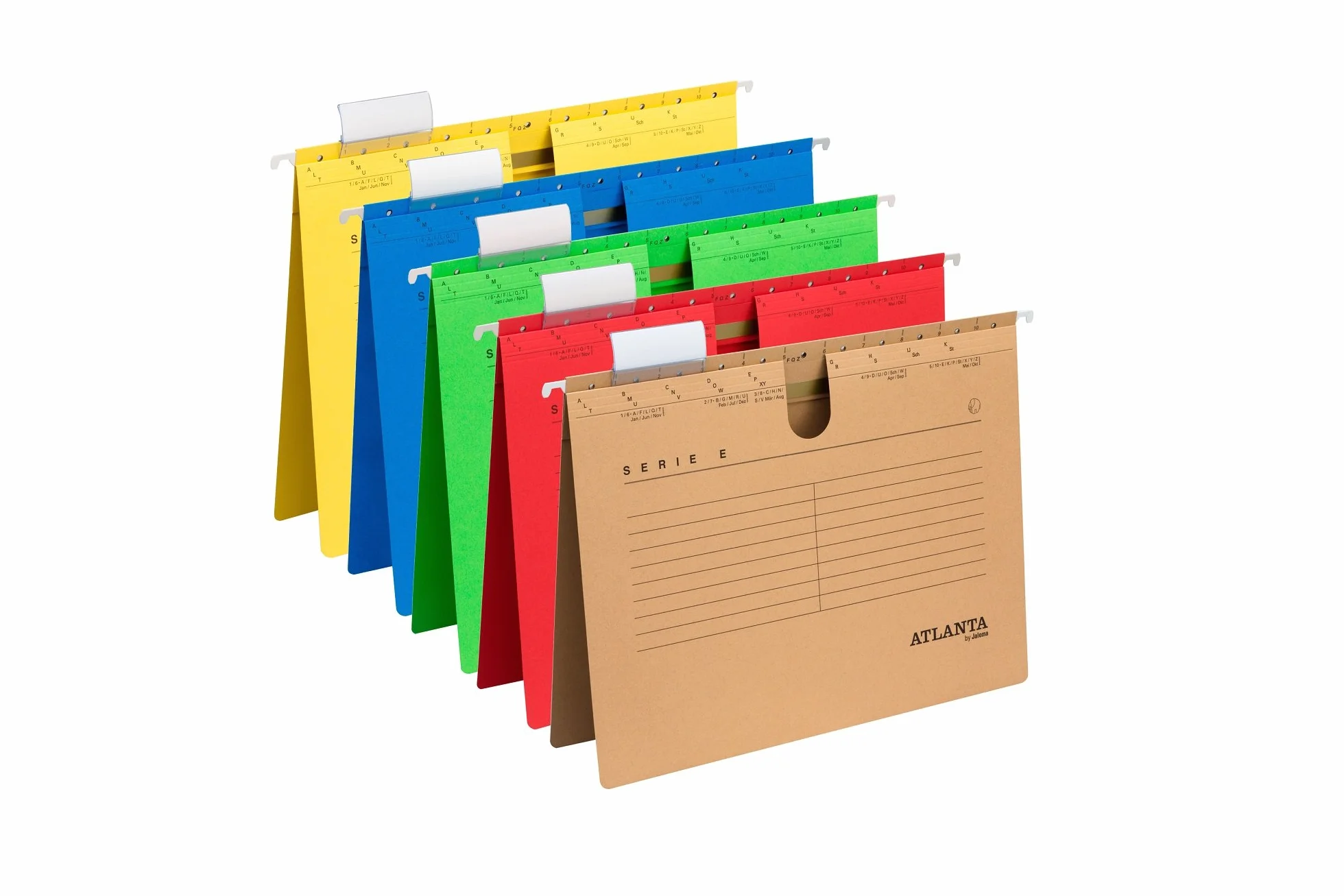 Jalema 2655814500 Atlanta Serie E - Cartella sospesa in formato A4, 25 pezzi, colore: Verde