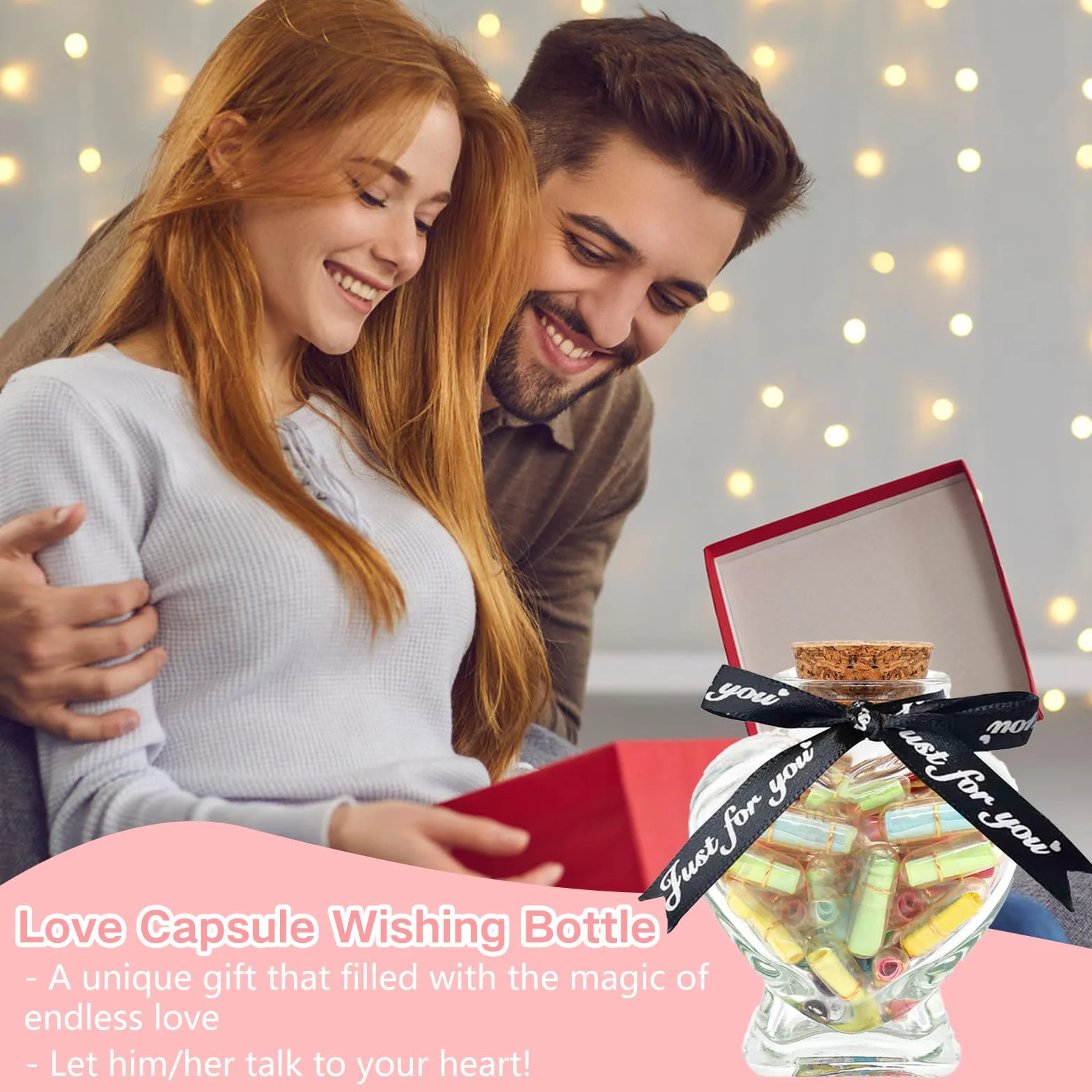 Message in a Bottle 101 PCS Capsule Letters Love Wishing Bottle Gifts for Couples