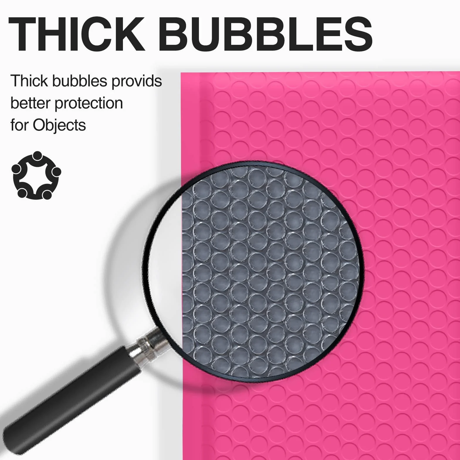 Ucgou # 5 10.5 x 40,6 cm Poly Bubble Mailer Padded rosa con chiusura autoadesiva, confezione da 25