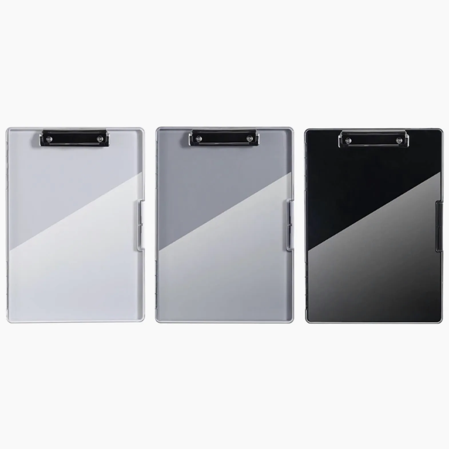 Portablocco A4 Appunti con vano portaoggetti Appunti resistenti Appunti in plastica Appunti con portapenne(BK)