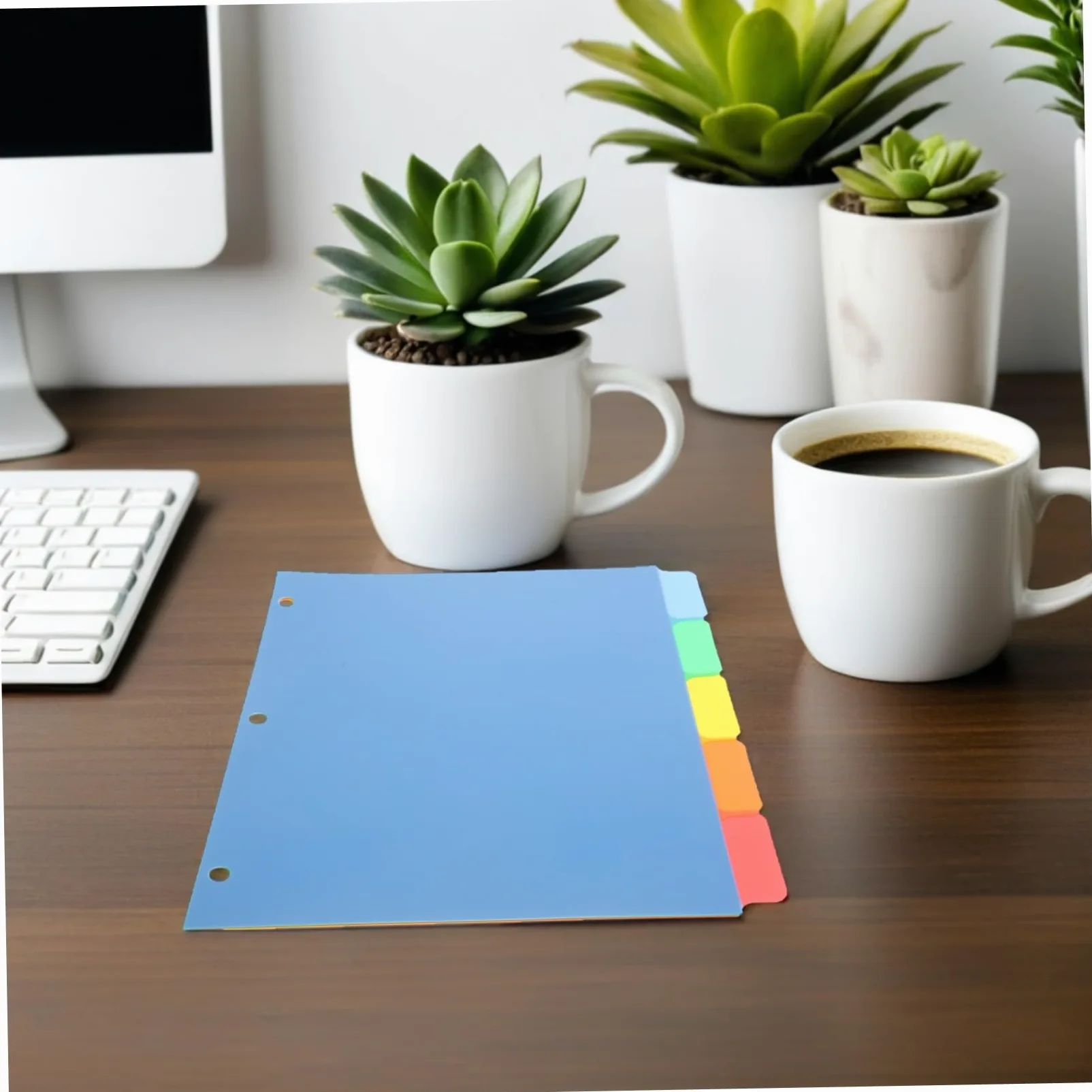 SHINEOFI 20pezzi Divisori in Plastica per Raccoglitori con Linguetta Colorata Vuota per Scrivere per Quaderni Anelli Divisori Linguetta Riutilizzabili per Ufficio Casa e Scuola