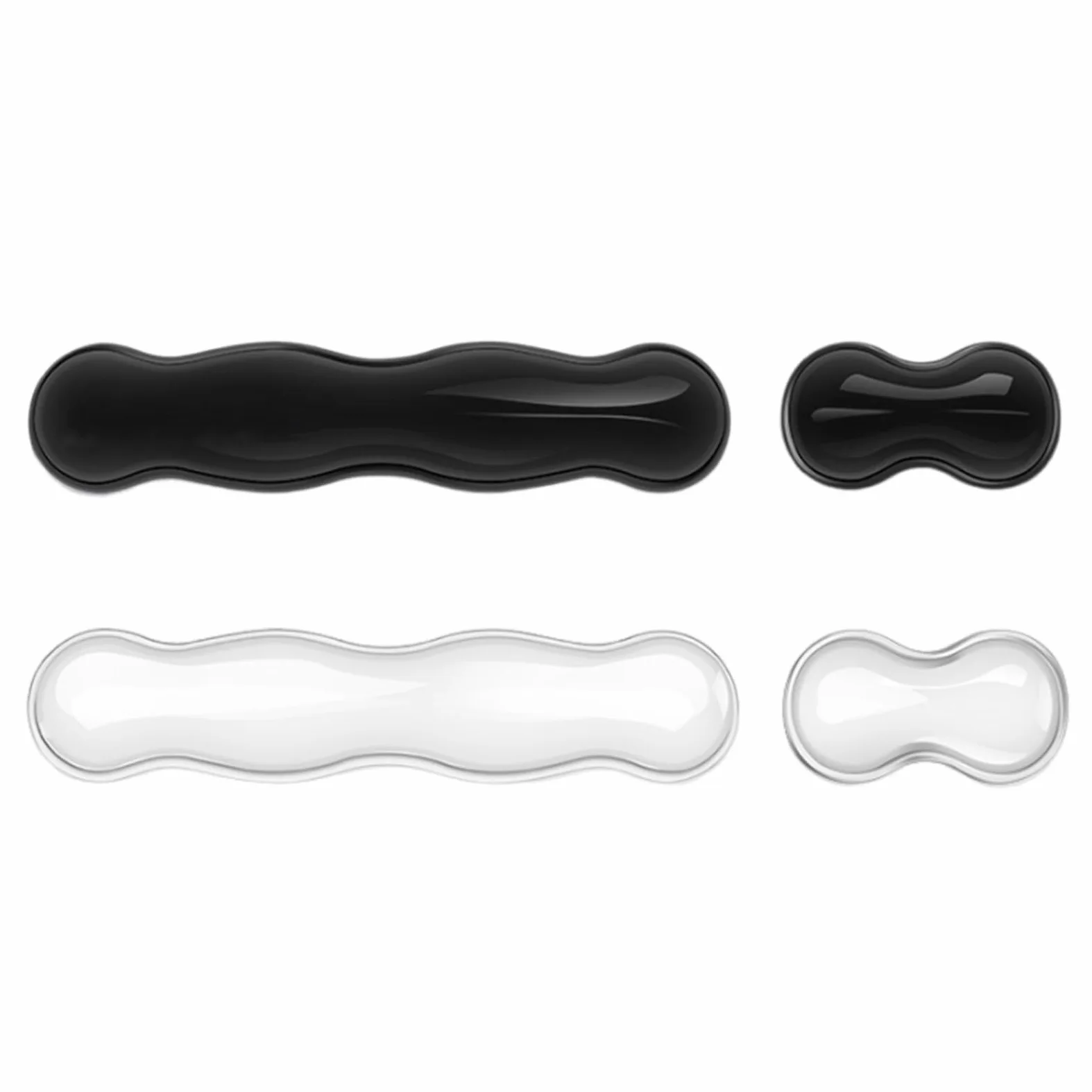 La coppia di poggiapolsi in gel rinfrescante for tastiera e l'uso del poggiapolsi ergonomico aumentano il comfort in ufficio