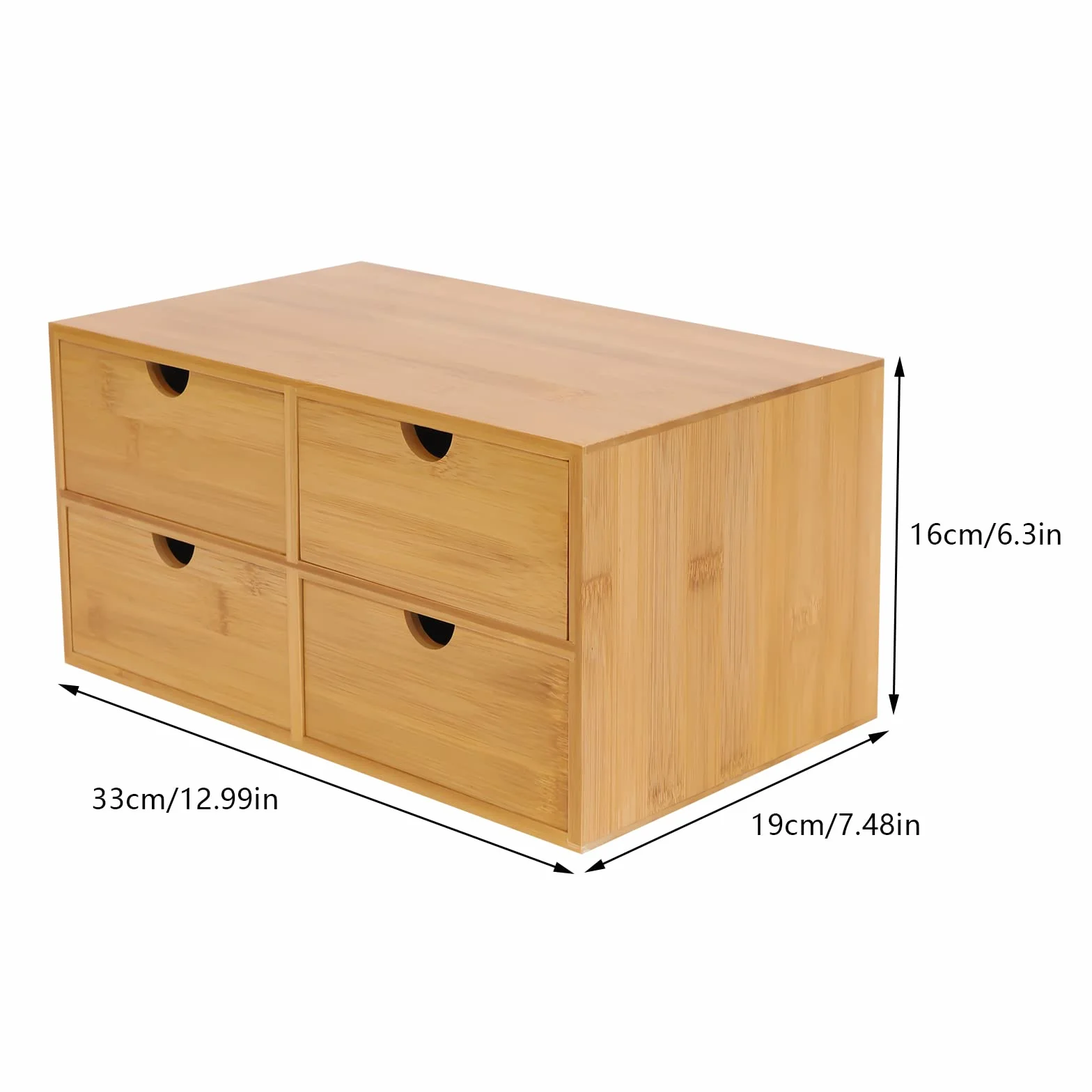 Scrivania Organizzatore in Legno con Cassetto 4 Cassetti per Ufficio Pavimenti Bambù Cassetti Cassetti per Scrivania Ufficio Casa Office