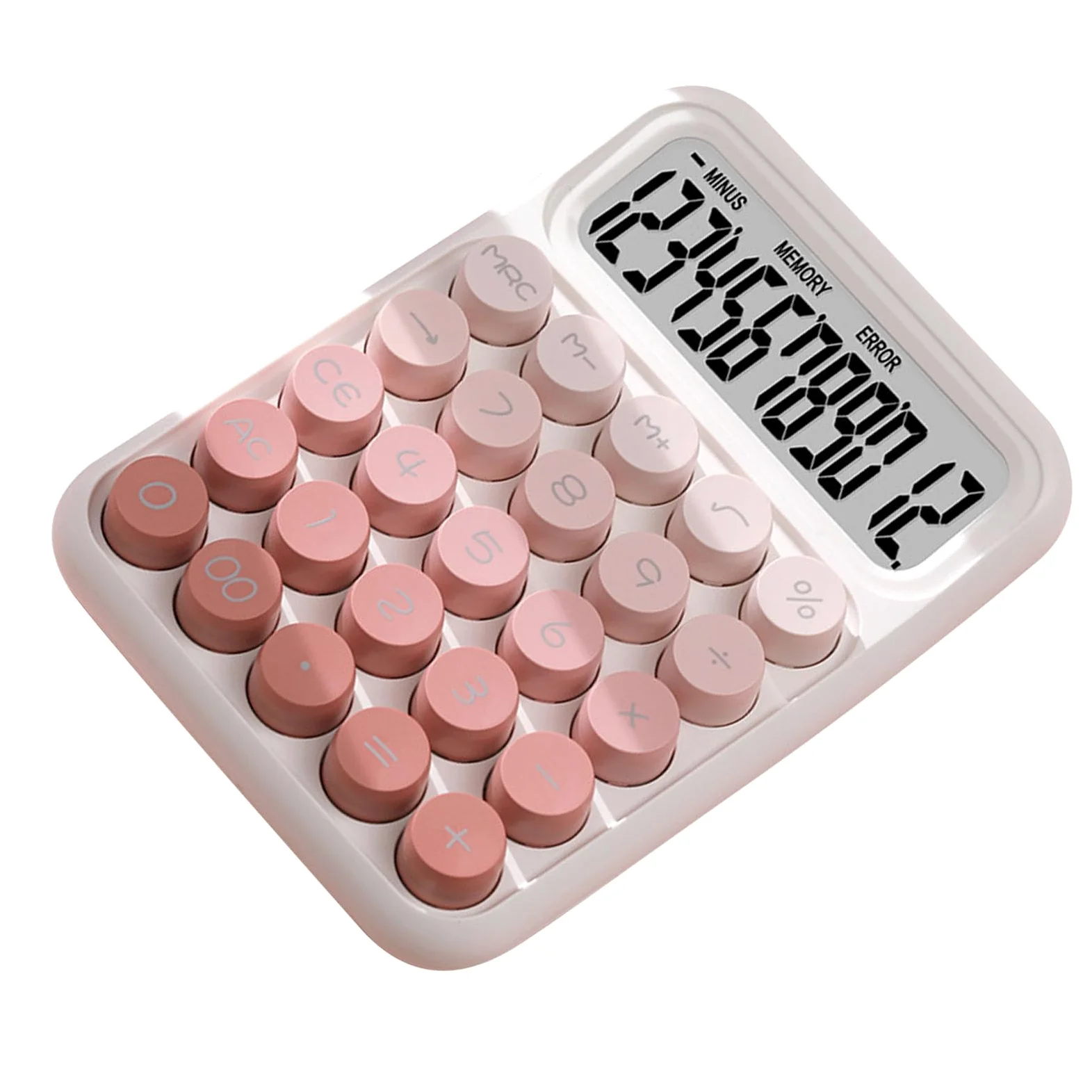 lyrlody Calcolatrice da Tavolo, Calcolatrice con Pulsanti Grandi a 12 Cifre in Plastica con Display Chiaro, 16 X 11,5 X 3 Cm, Design Desktop Compatto per Studenti Contabili Ufficio Uso Domestico