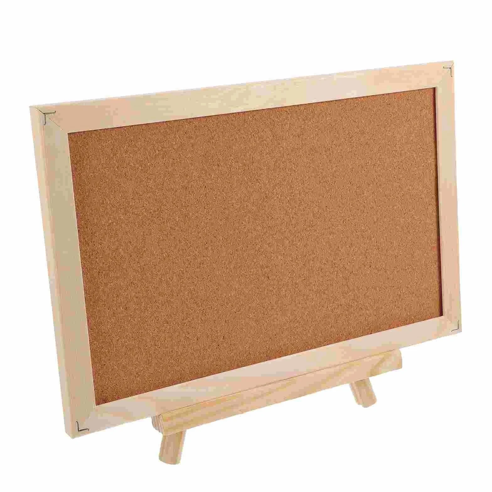 1 Tavola Con Cavalletto Per Ufficio | Espositore da cavalletto in legno Bacheca in sughero con cornice Treppiede in legno Bacheca in sughero Bacheca piccola