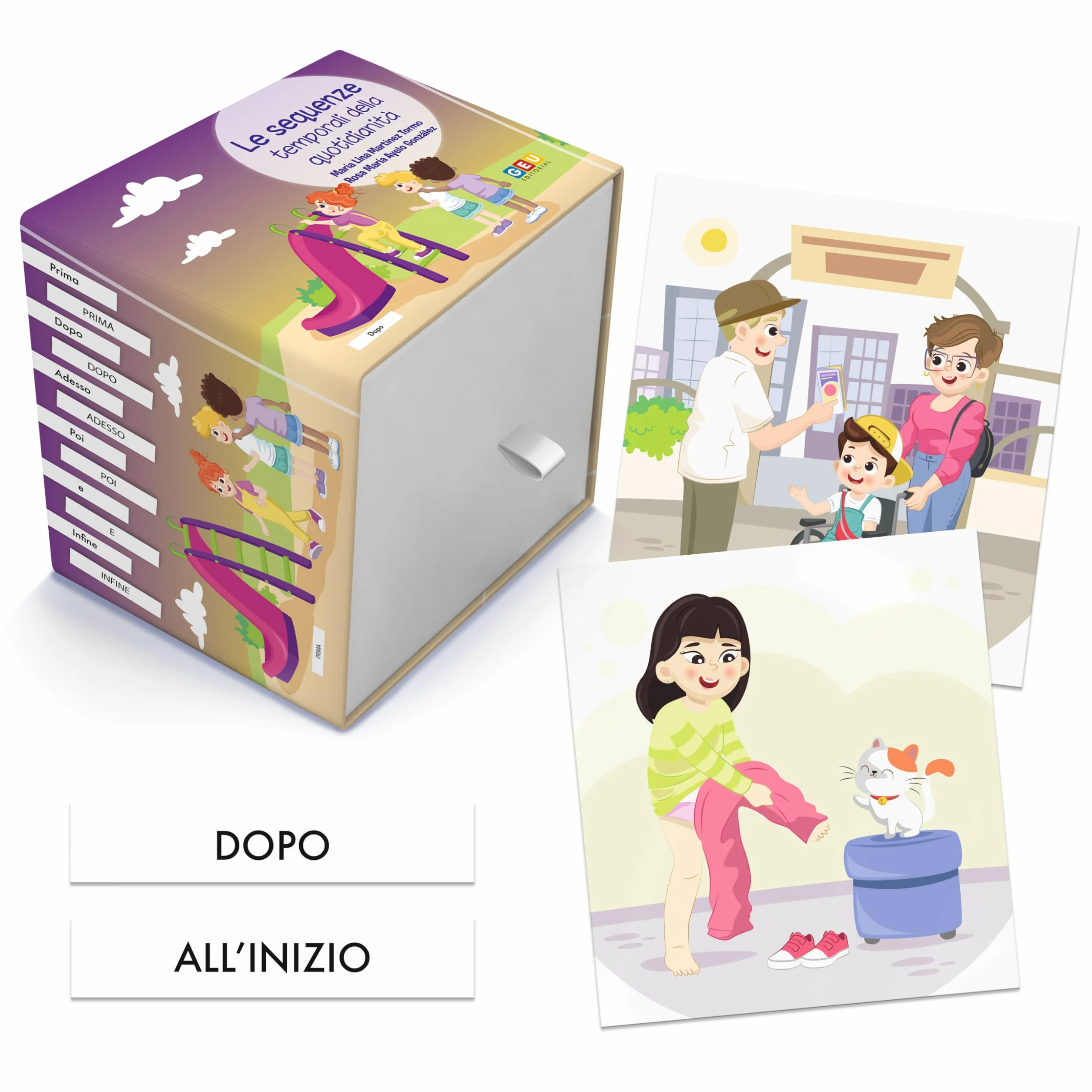 Giochi Autismo Bambini 3 Anni Sequenze Temporali Sviluppo Linguaggio Pensiero Logico - Editoriale GEU