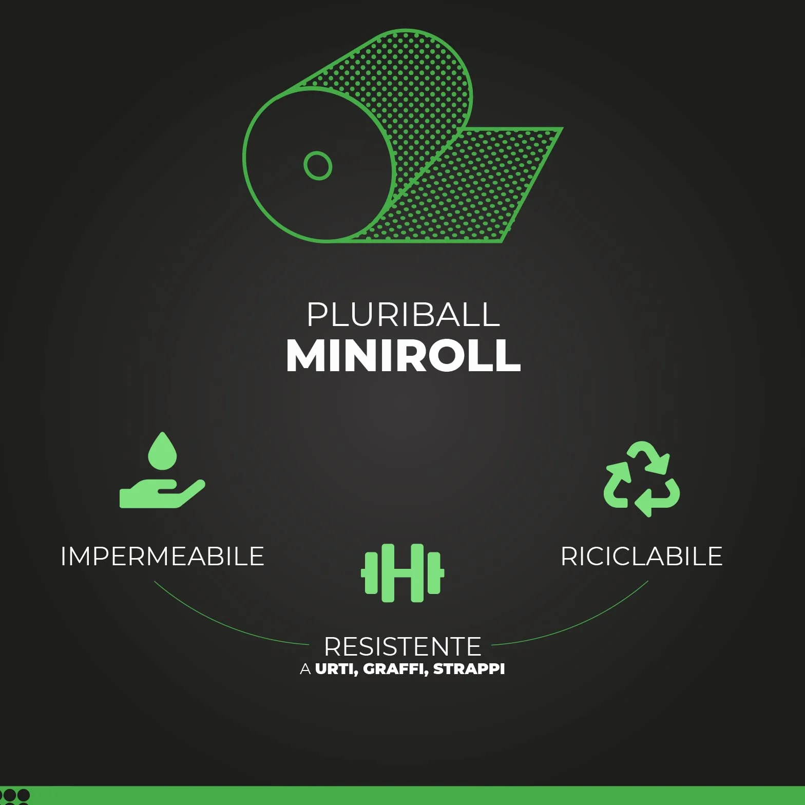 ImballaggiPer Rotolo Pluriball Miniroll 50cm x 40mt 35gr/mq, Bobina per Imballaggio e Spedizione, Ideale per Trasloco, Trasporto e Protezione Oggetti