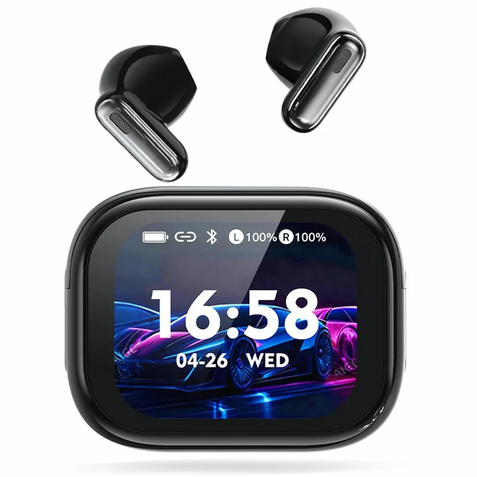AI Cuffie Traduzione Simultanea, 2026 Auricolari Bluetooth 6.0 Wireless, 4 in1 Traduttore Simultaneo Vocale 60 Ore con ENC, 150 Lingue Auricolari Traduttori Istantanei Vocali Gratuite