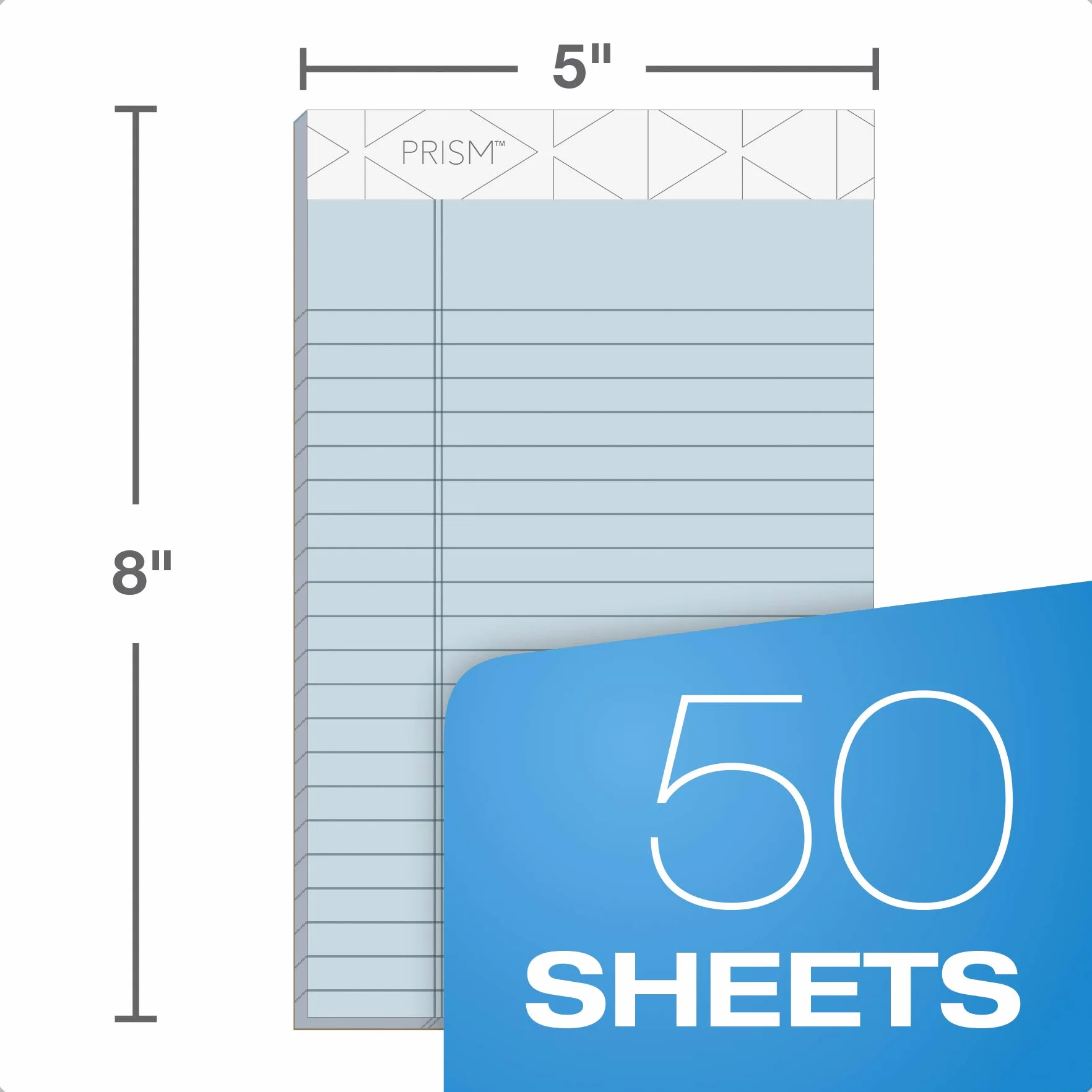 TOPS Prism Plus Legal Pad 12 x 20 pollici perforato blu regola stretta 50 fogli 12 pastiglie