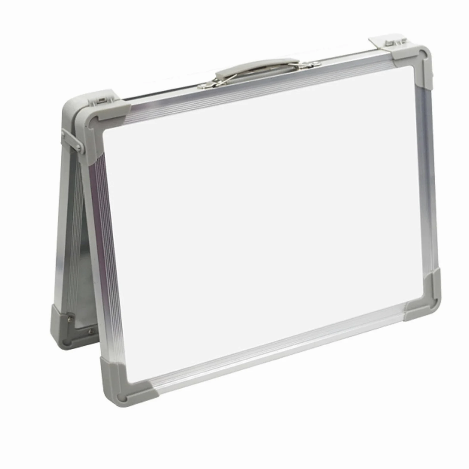 Cabilock Lavagna Magnetica Bifacciale Cancellabile Superficie Liscia in Lega di Alluminio e Abs, Lavagnetta da Tavolo per Ufficio e Scuola