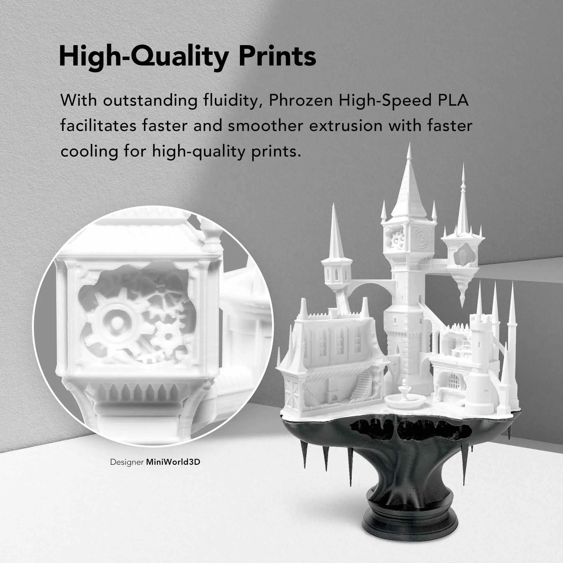 Phrozen Filamento PLA ad Alta Velocità 1.75mm 1KG per Stampante 3D
