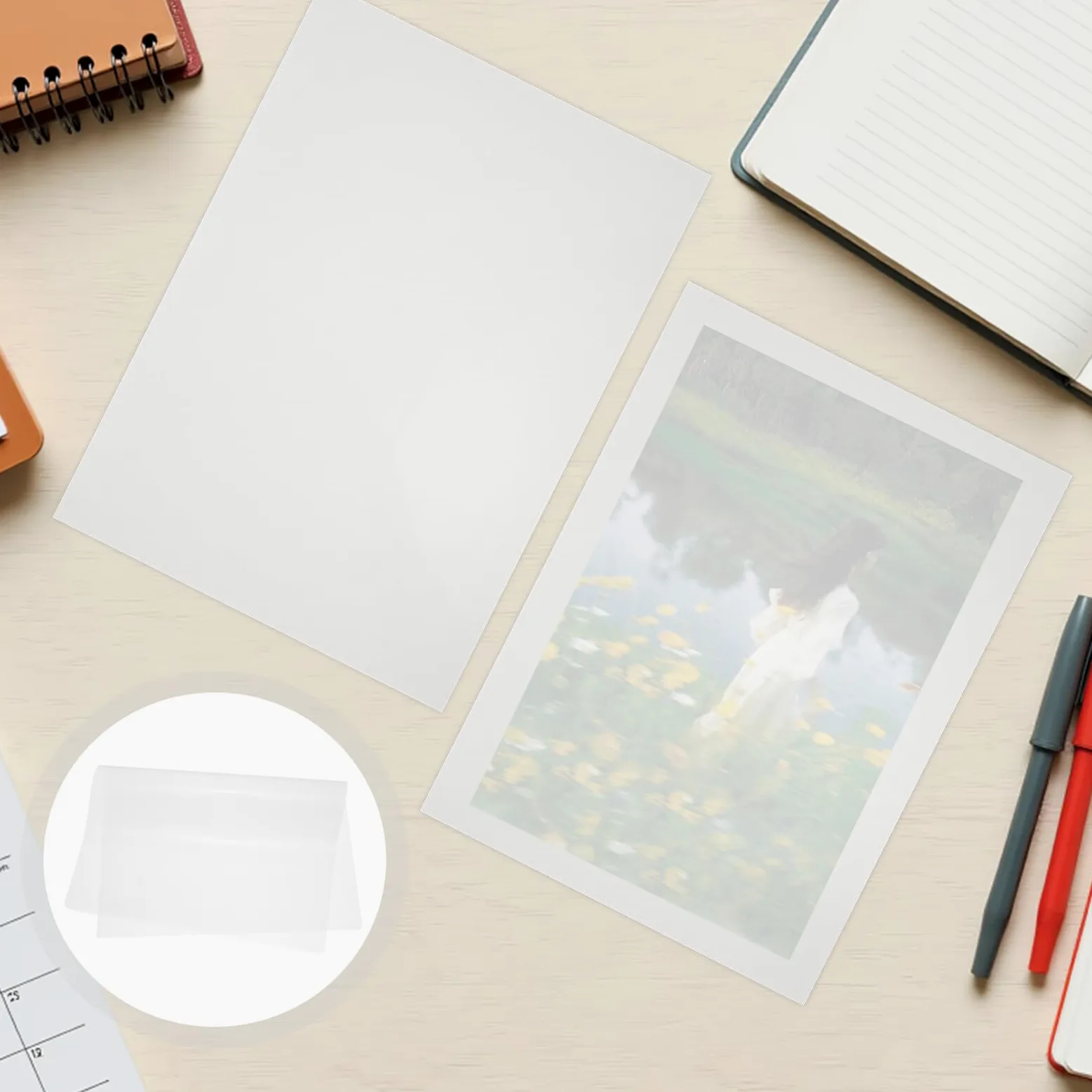 Pellicola per Laminazione Documenti A4 100 Fogli in Pvc | Alta Trasparenza, Protezione per Carte e Lettere, Uso Scuola e Ufficio