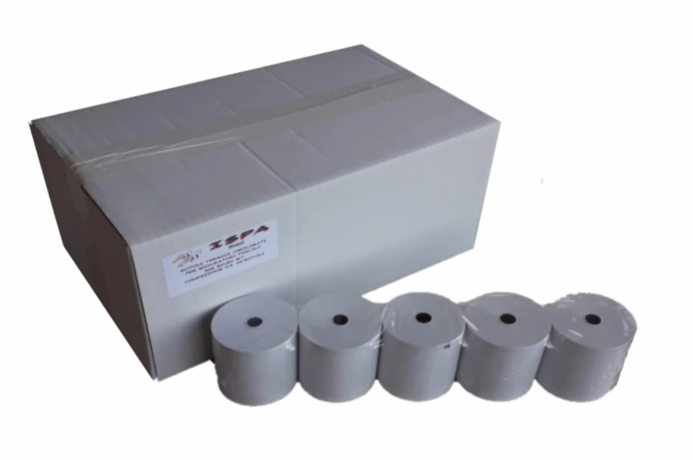 Rotoli Termici Omologati per Registratori di Cassa Mm 80 x 80 Mt - Confezione da 30 Rotoli