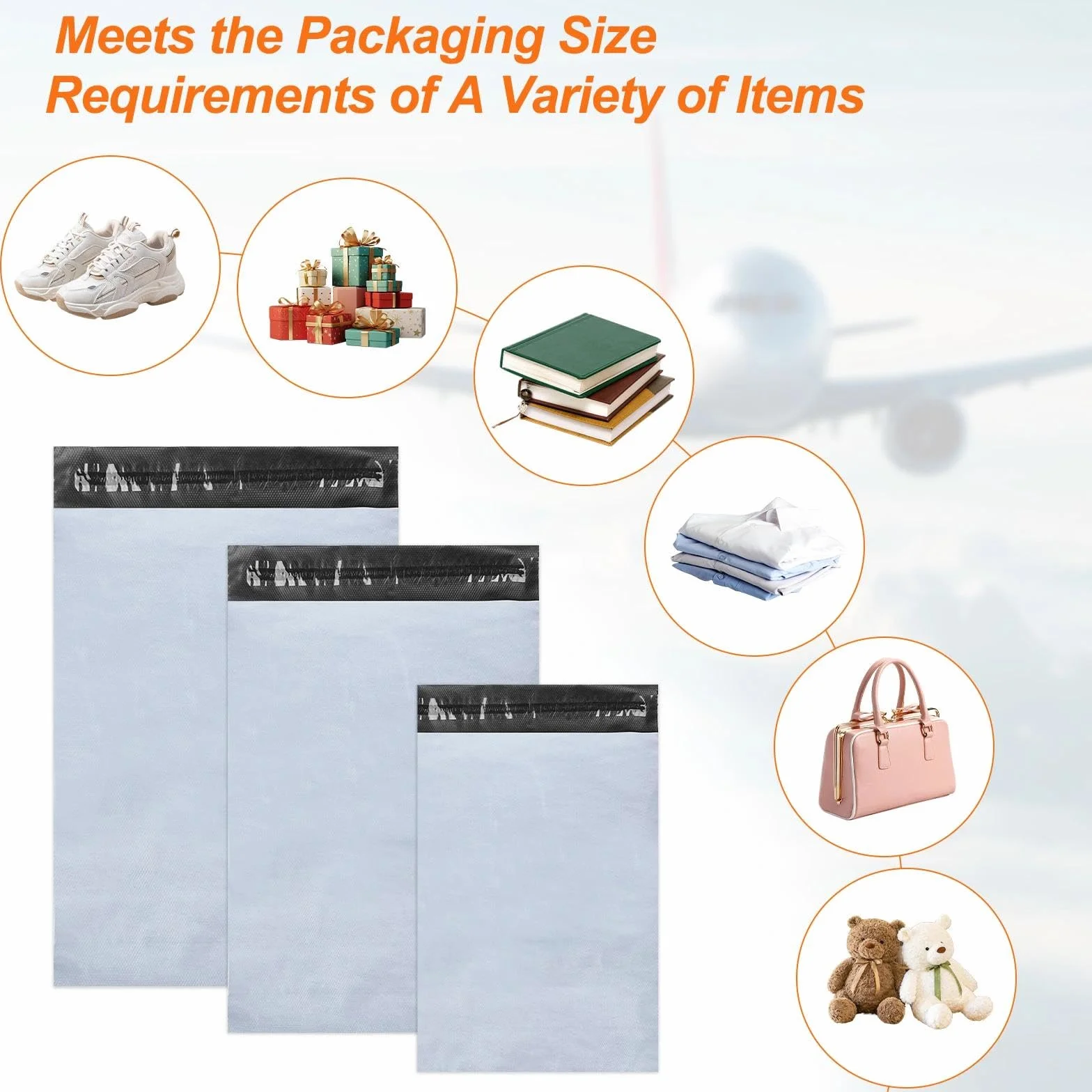 Sacchetti Spedizione Autoadesive Non Trasparenti Buste Postali Plastica Mailing Bags 50 Pezzi