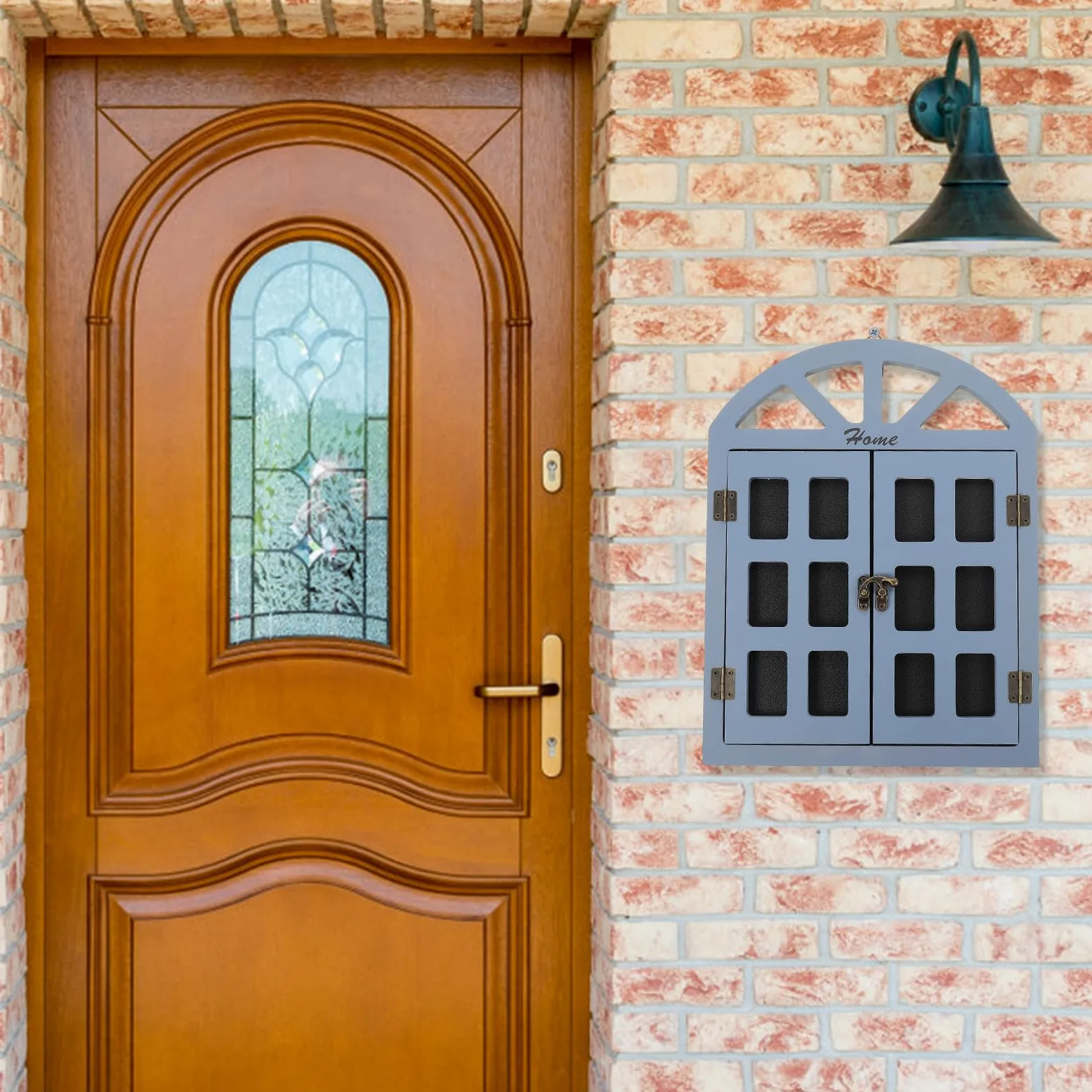 PRETYZOOM Lavagna da Appendere a Finestra in Legno Retrò Grigia, Decorazione per Finestre Casa e Cameretta, Bacheca Cancellabile Gancio e Bordi Rinforzati per Messaggi e Avvisi
