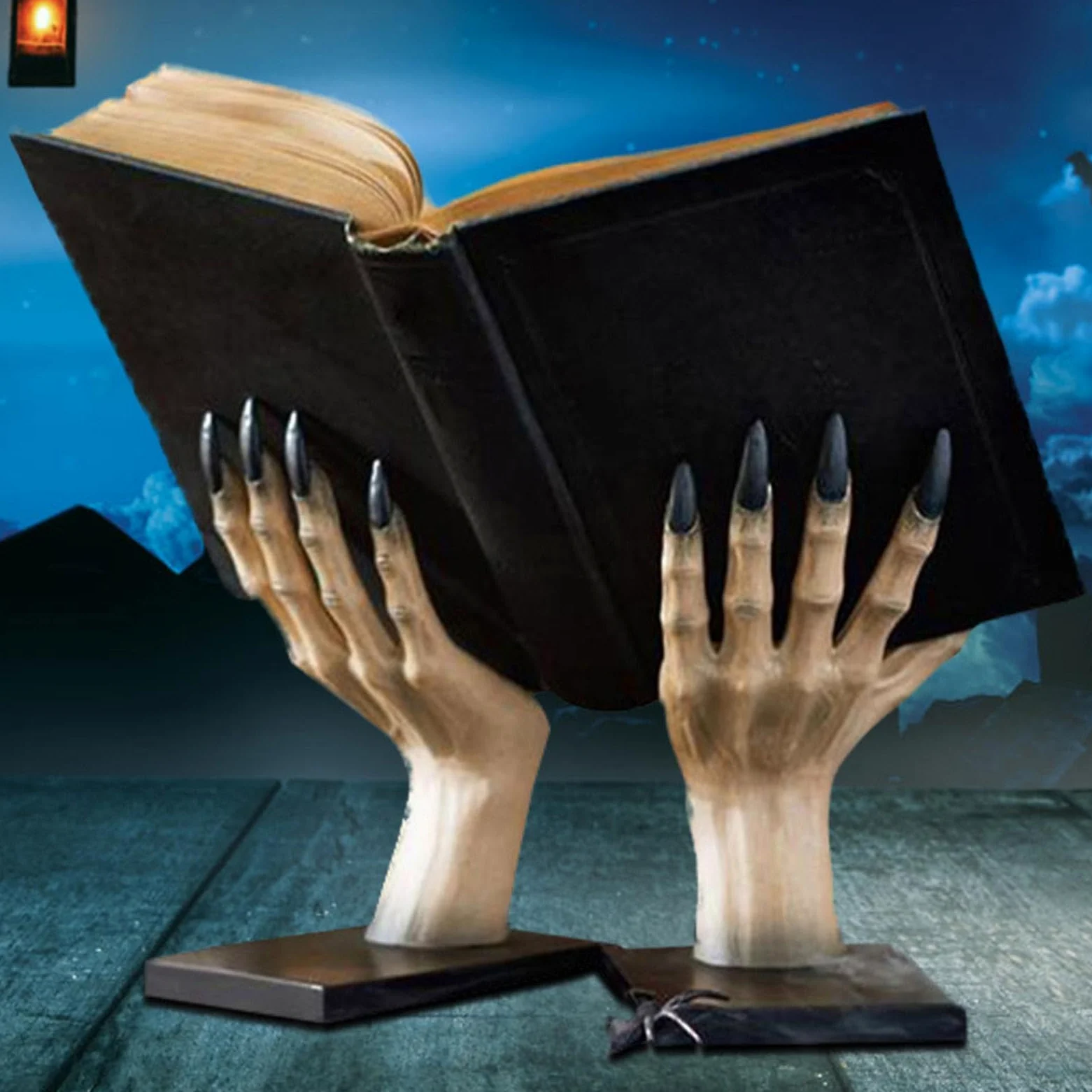 Reggilibri Originali Supporto Mani Di Gotiche In Resina Per Halloween | Porta Libri Mano di Per Studenti Donne Uomini Giovani Casa Biblioteca Scuola Soggiorno Camera Da