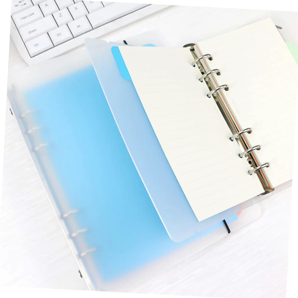 NUOBESTY 25pezzi Divisori Per Raccoglitori Punched Refill Per Scuola Organizzazione Documenti e Note Facile Usare e